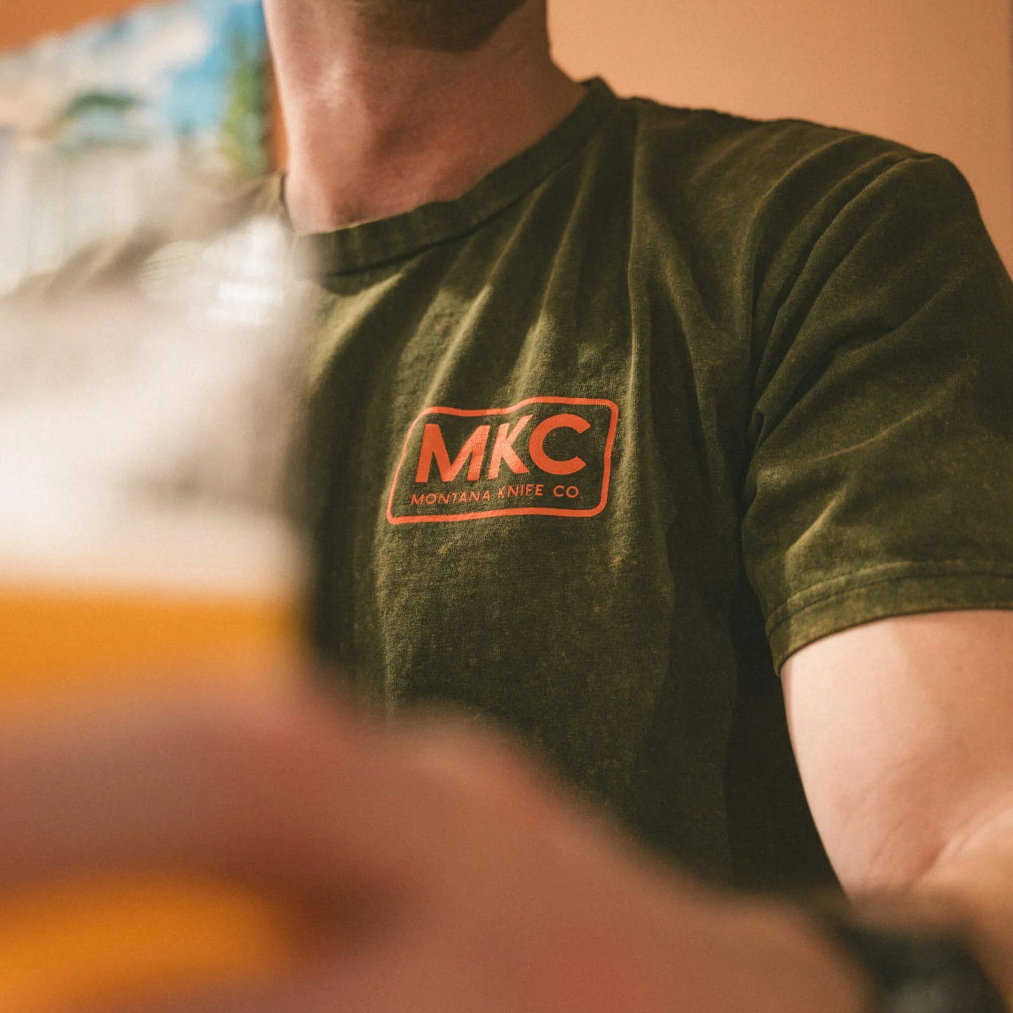 MKC STONEWASH TEE - DARK ARMY