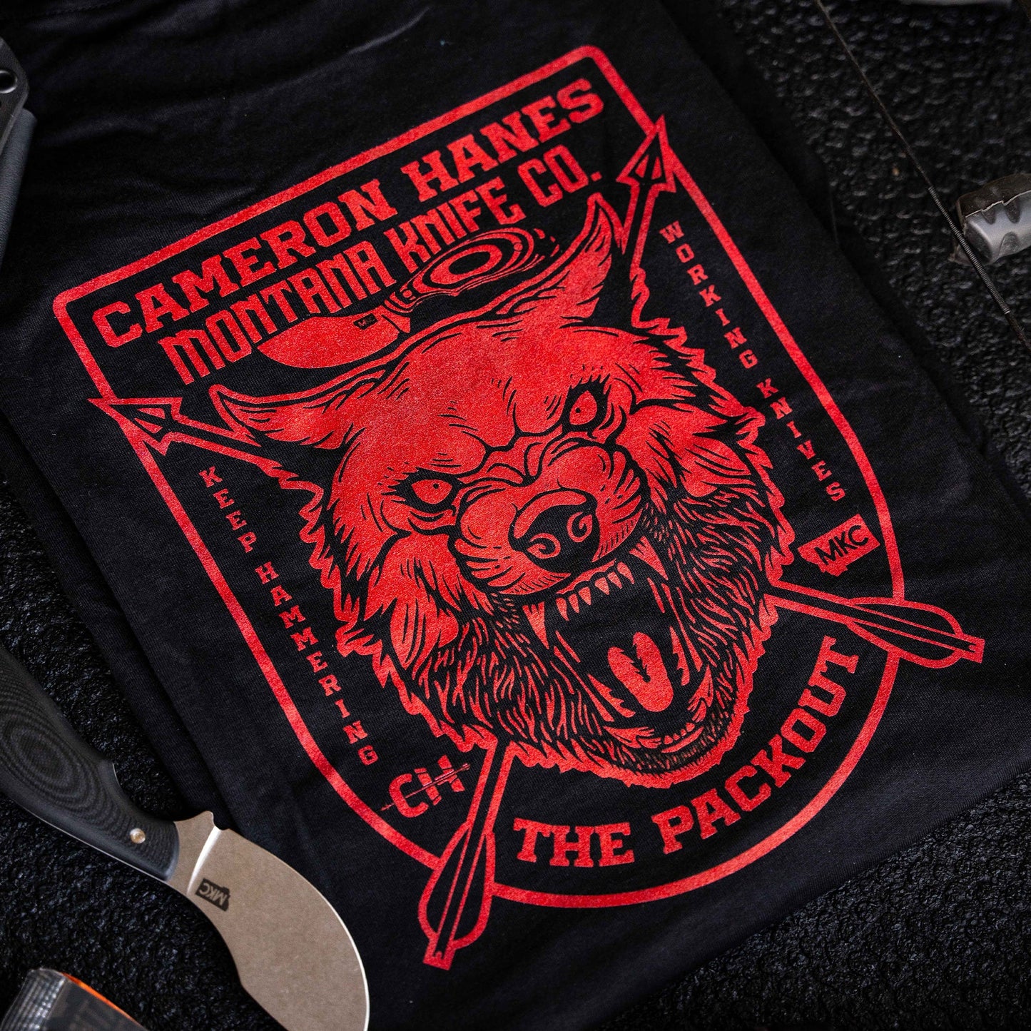 MKC X CAM HANES PACKOUT TEE - BLACK