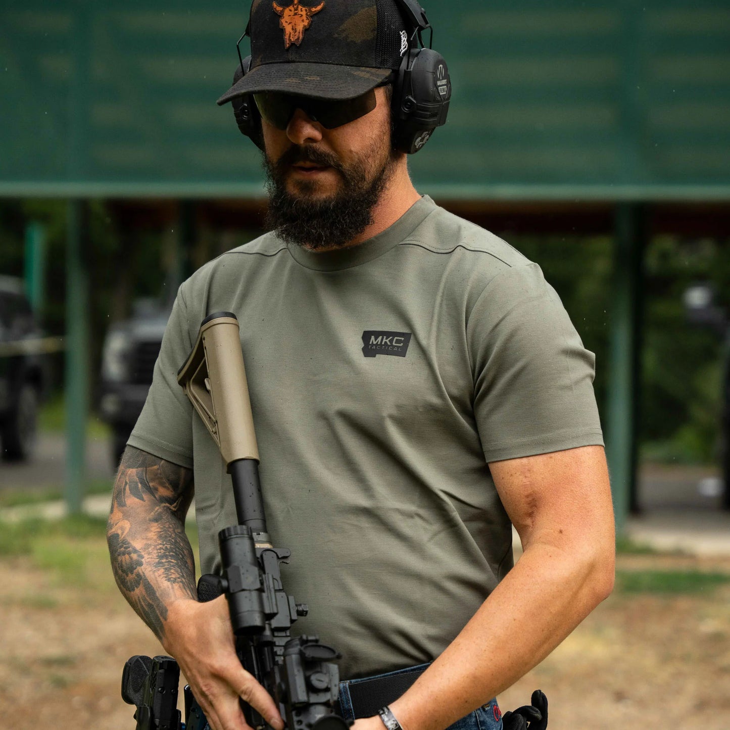 RANGE DAY PERFORMANCE SHORT SLEEVE - OD GREEN