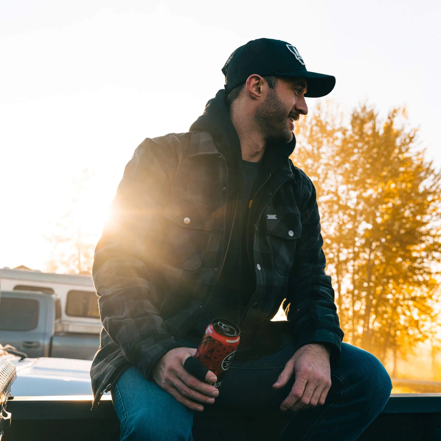 BIG TIMBER HOODED FLANNEL - GREY