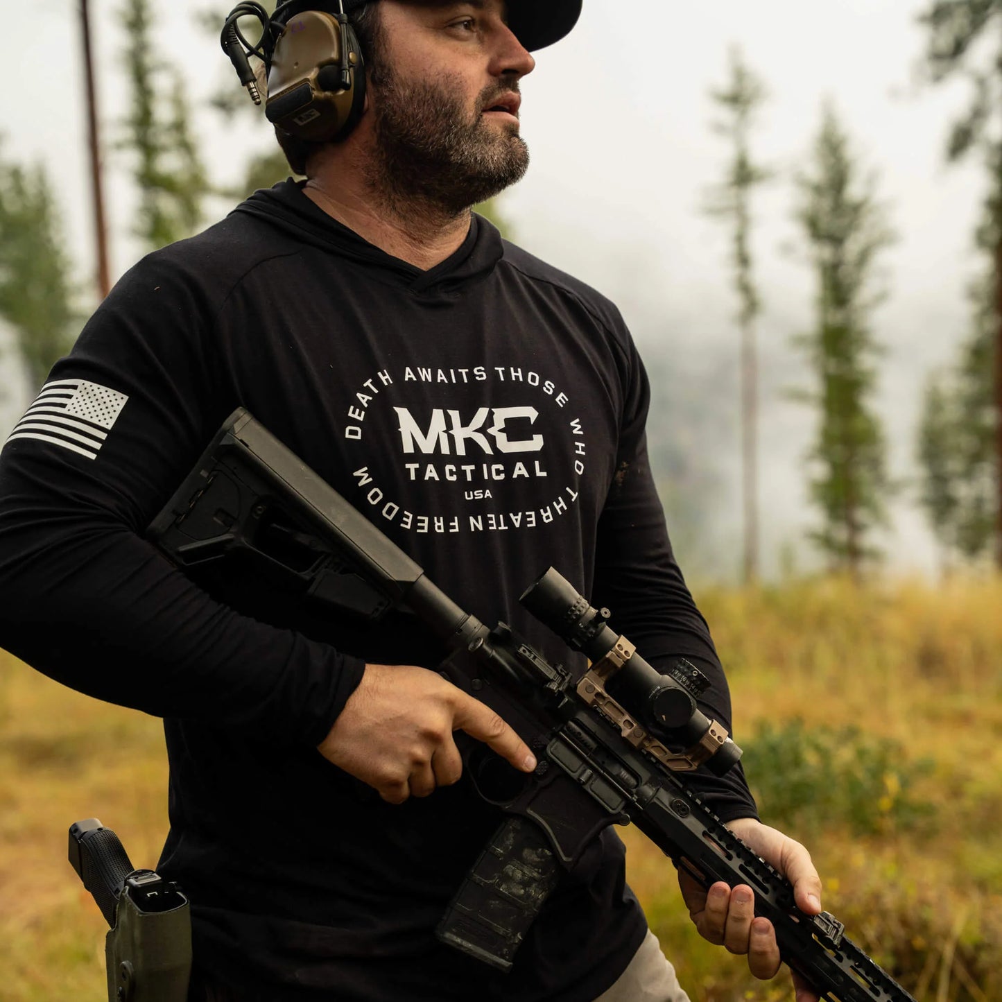 TACTICAL LIGHTWEIGHT BAMBOO HOODIE - SHADOW