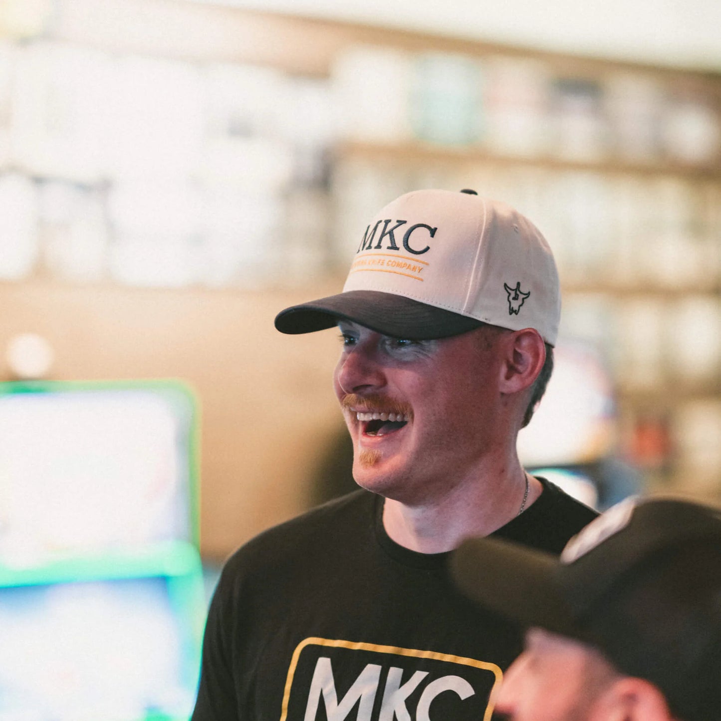 MKC UNIVERSITY HAT - IVORY/NAVY