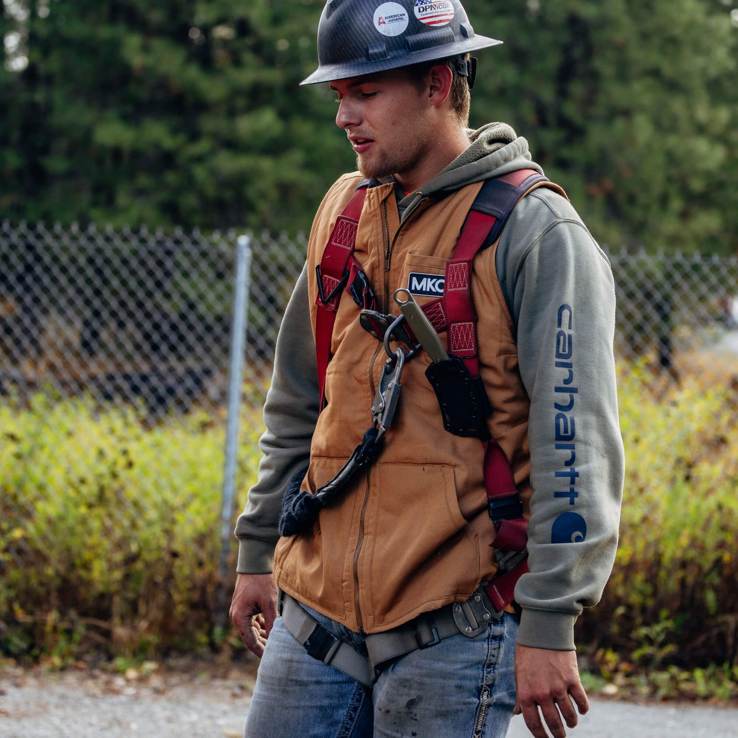 MKC CANVAS WORK VEST - TAN