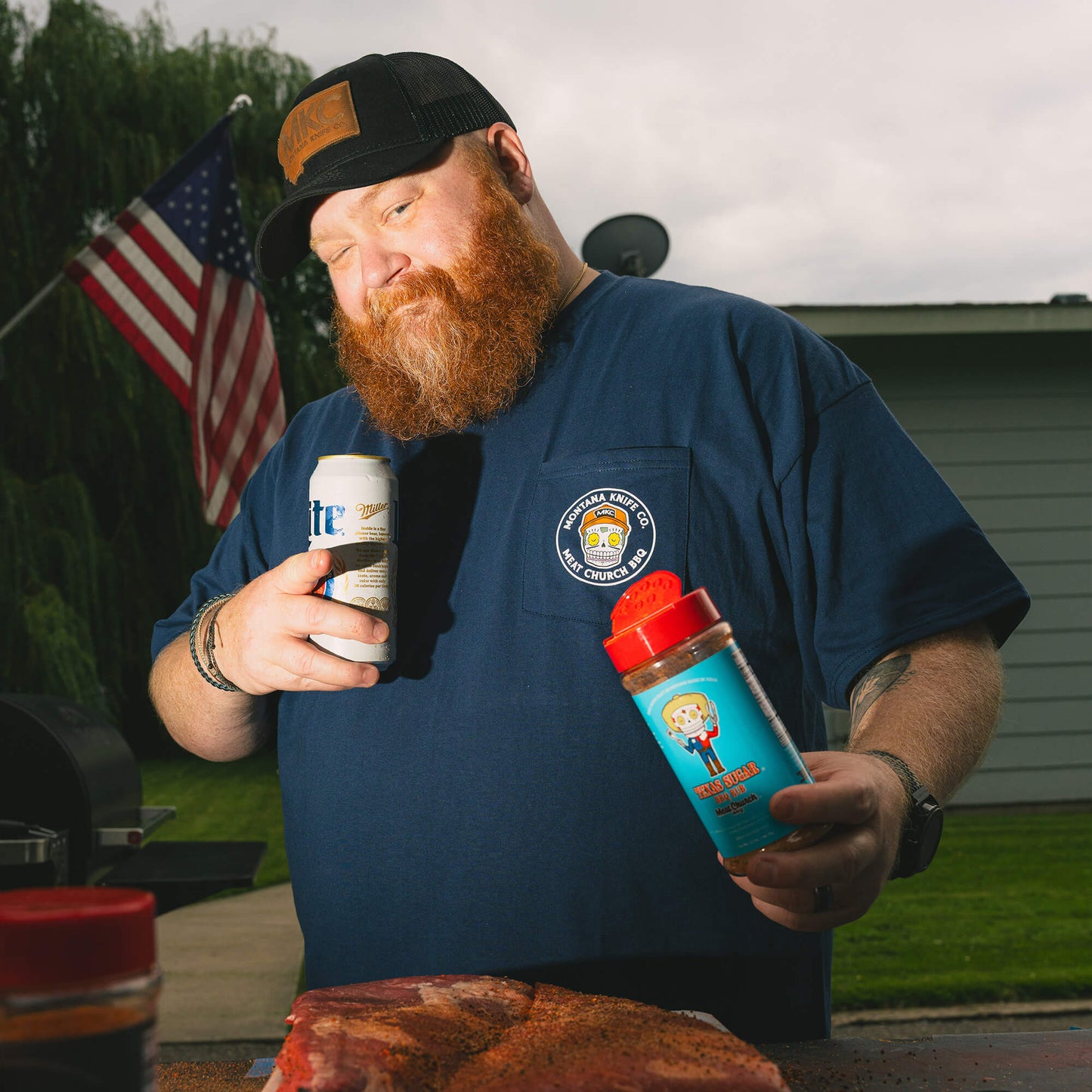 MKC x MEAT CHURCH - POCKET TEE