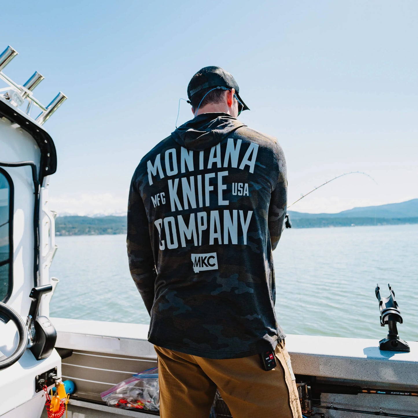 SUN RIVER BAMBOO HOODIE - DARK MKC CAMO