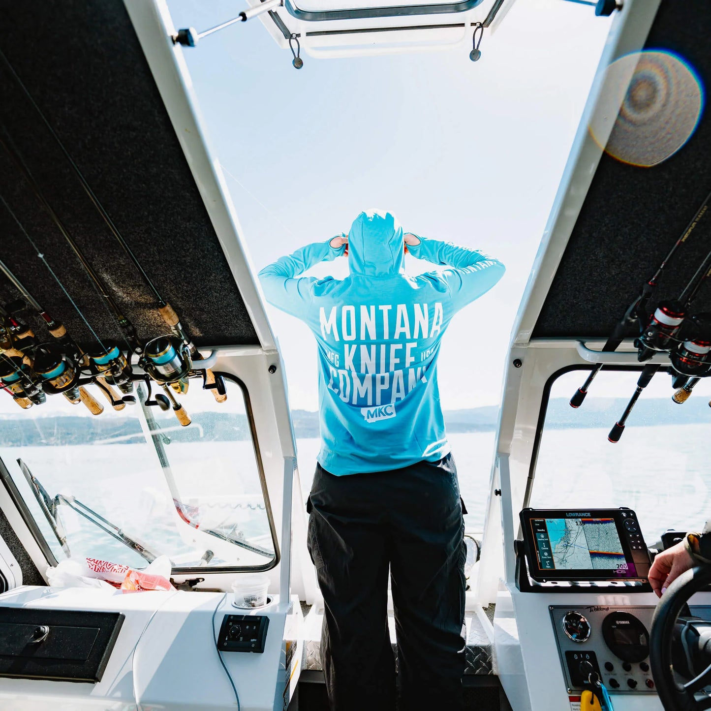 SUN RIVER BAMBOO HOODIE - GLACIER BLUE