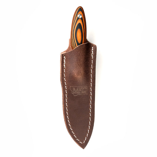 JACKSTONE LEATHER SHEATH - VERTICAL BELT CARRY