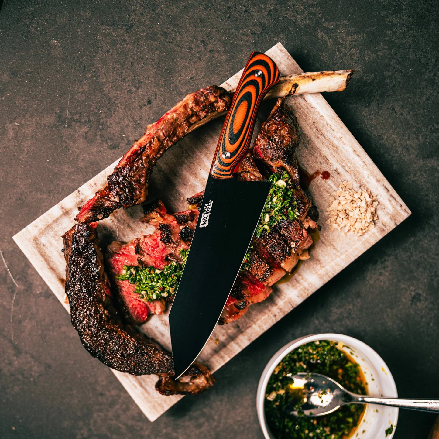 SMITH RIVER SANTOKU - ORANGE & BLACK