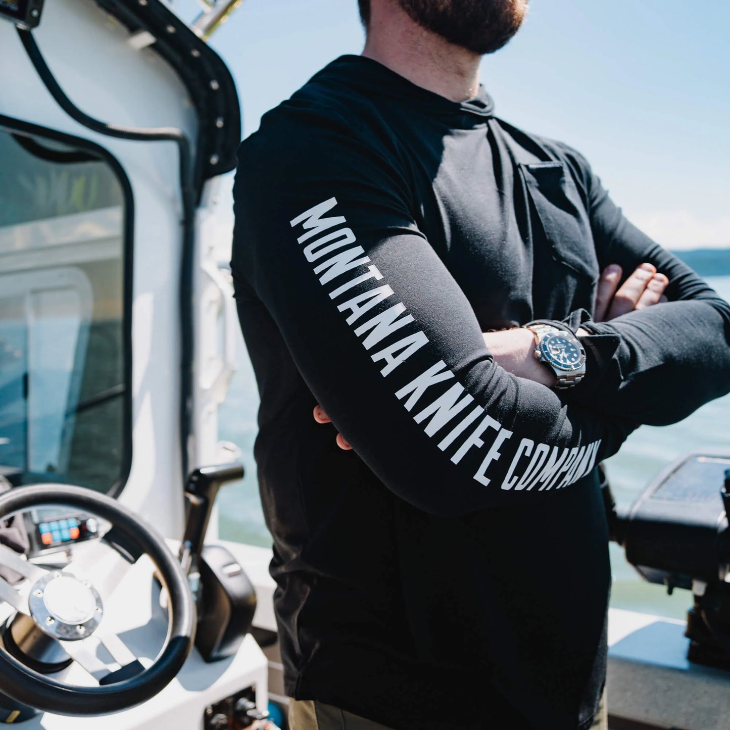 SUN RIVER BAMBOO HOODIE - BLACK