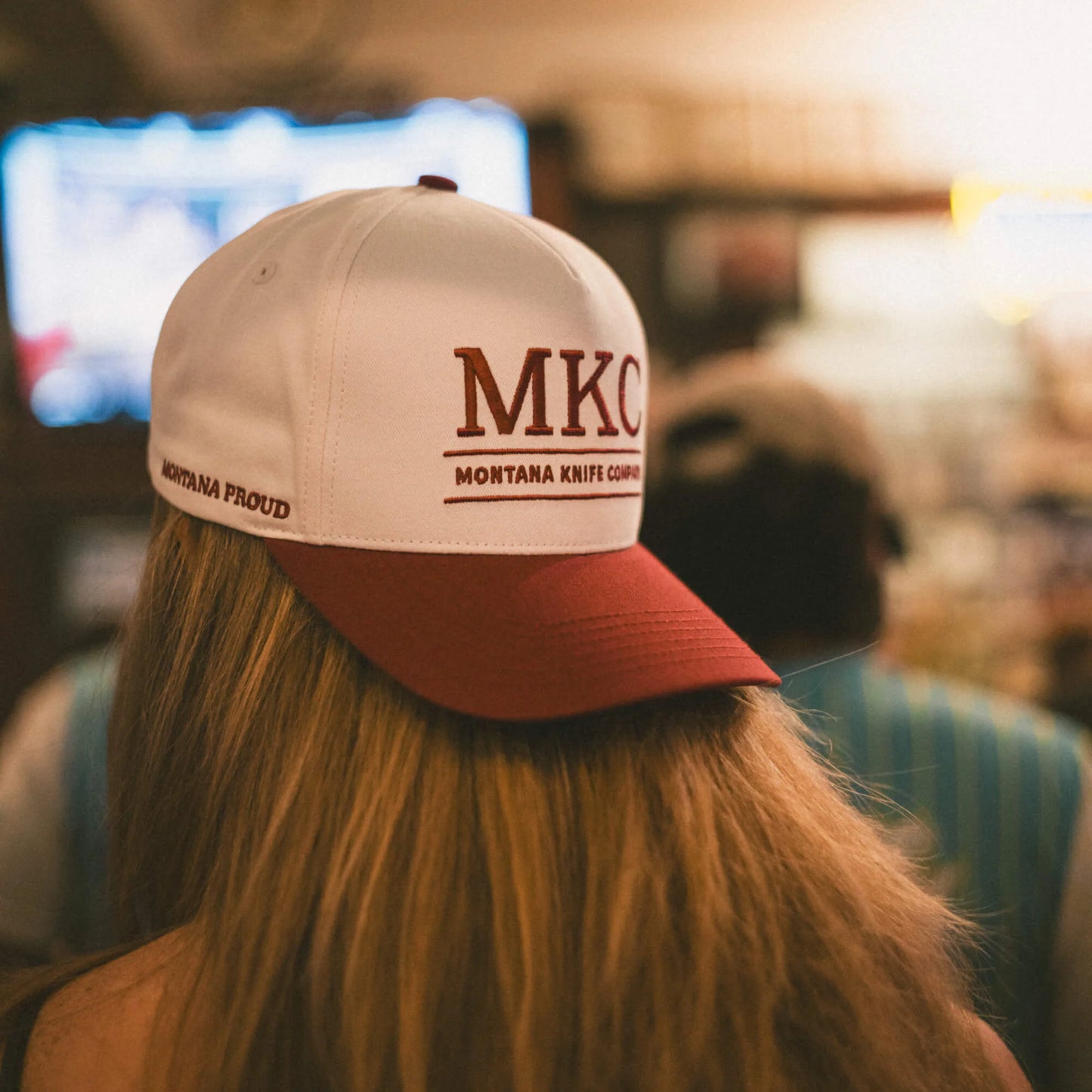 MKC UNIVERSITY HAT - IVORY/MAROON