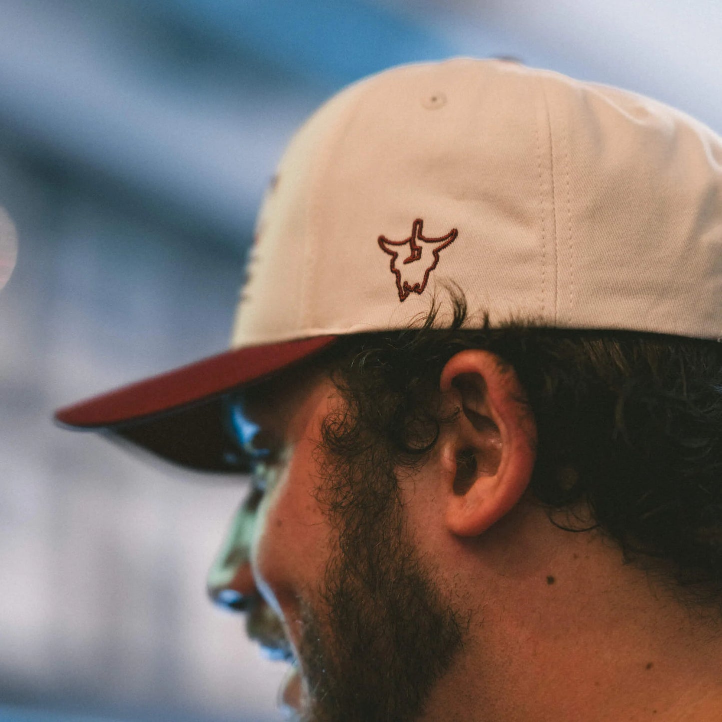 MKC UNIVERSITY HAT - IVORY/MAROON