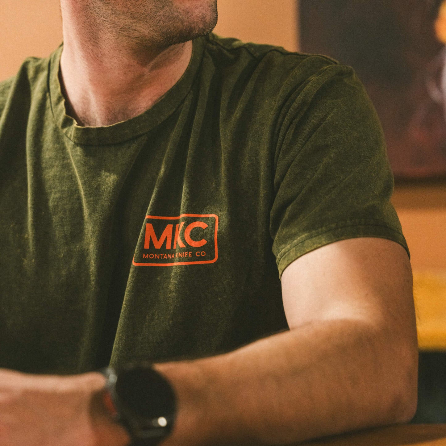 MKC STONEWASH TEE - DARK ARMY
