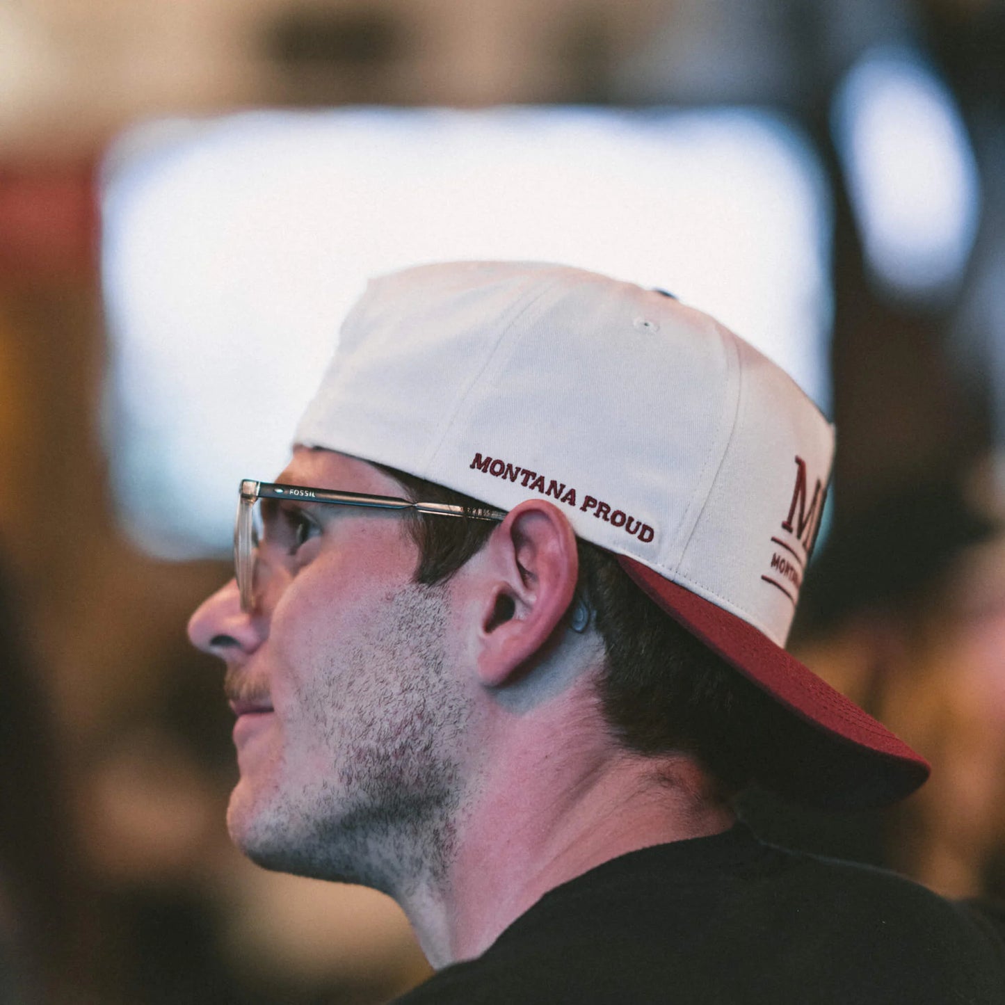 MKC UNIVERSITY HAT - IVORY/MAROON