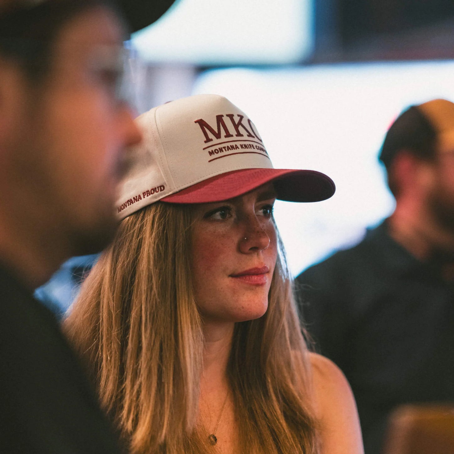 MKC UNIVERSITY HAT - IVORY/MAROON