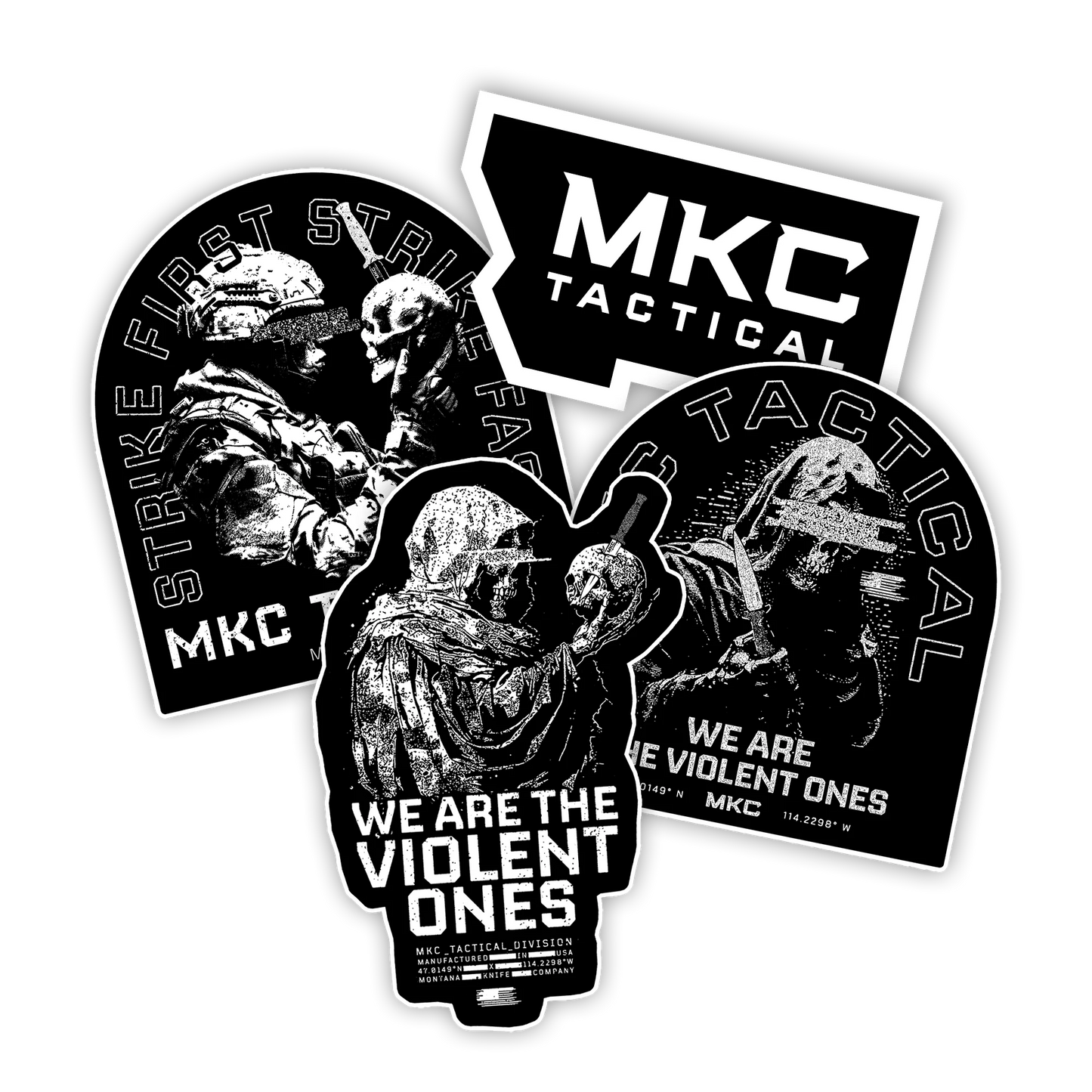 MKC TACTICAL DECAL 4 PACK