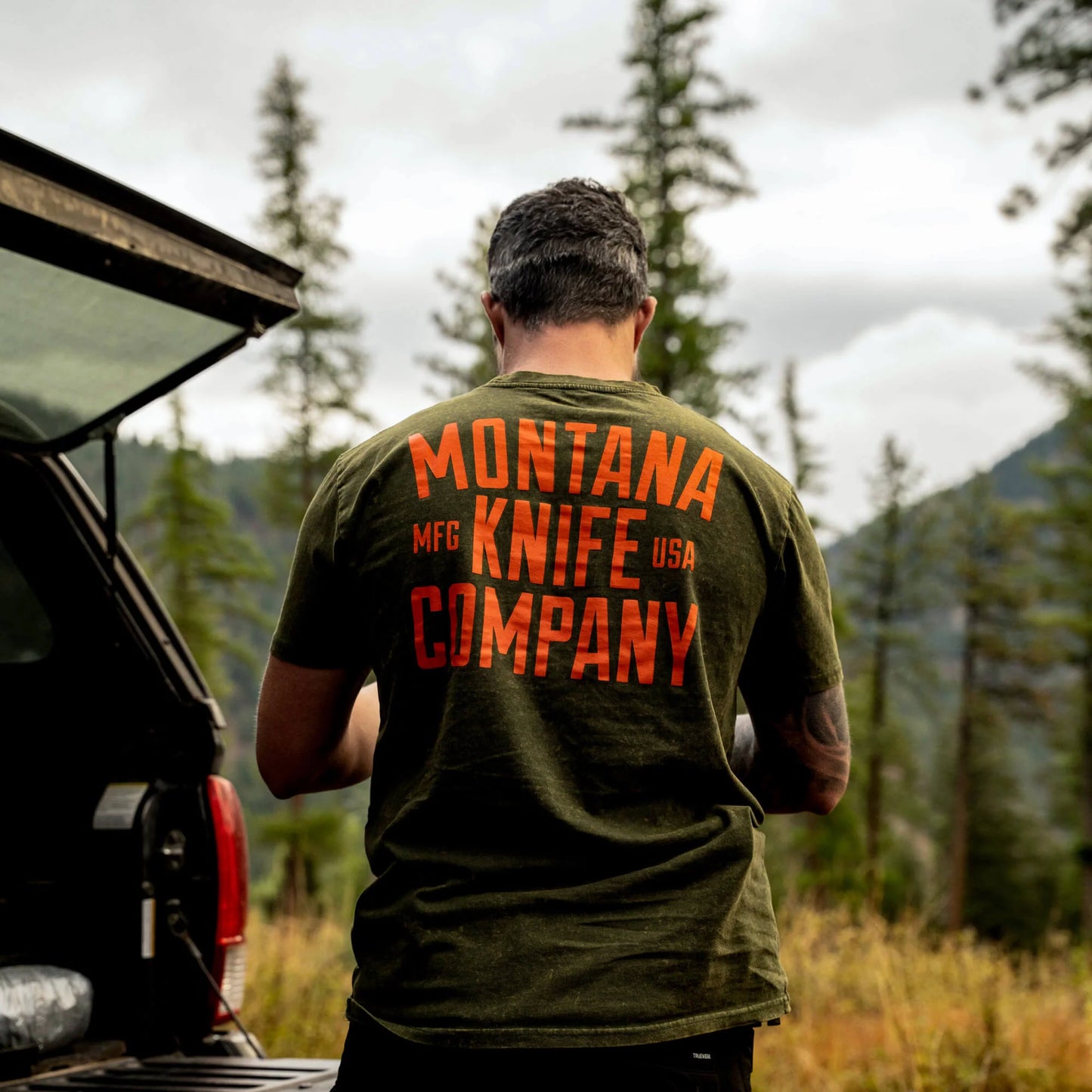 MKC STONEWASH TEE - DARK ARMY