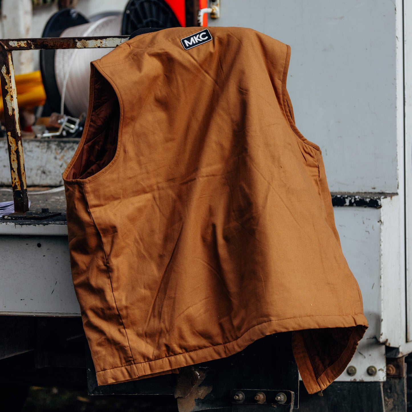 MKC CANVAS WORK VEST - TAN