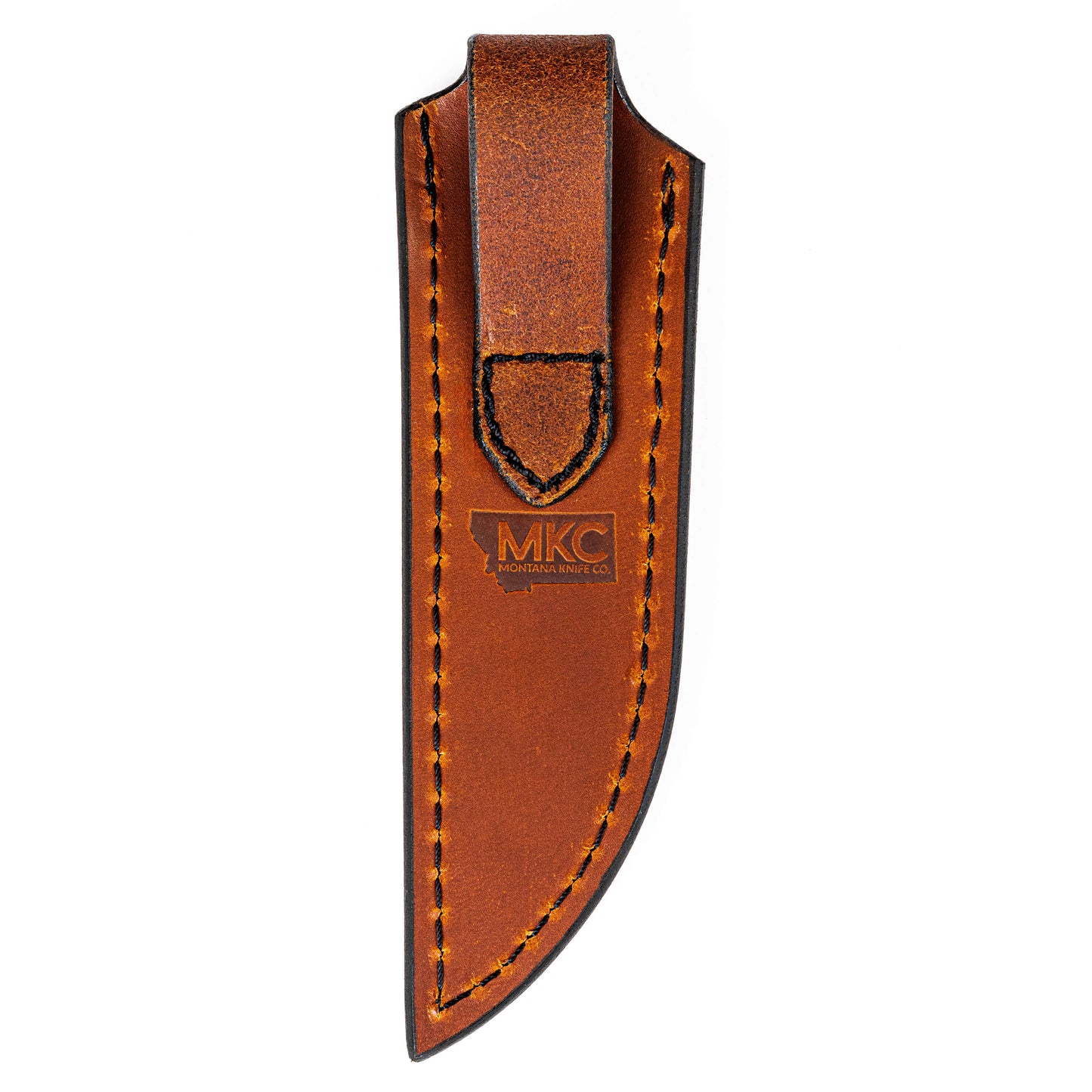 LARGE GATOR LEATHER SHEATH - VERTICAL BELT CARRY