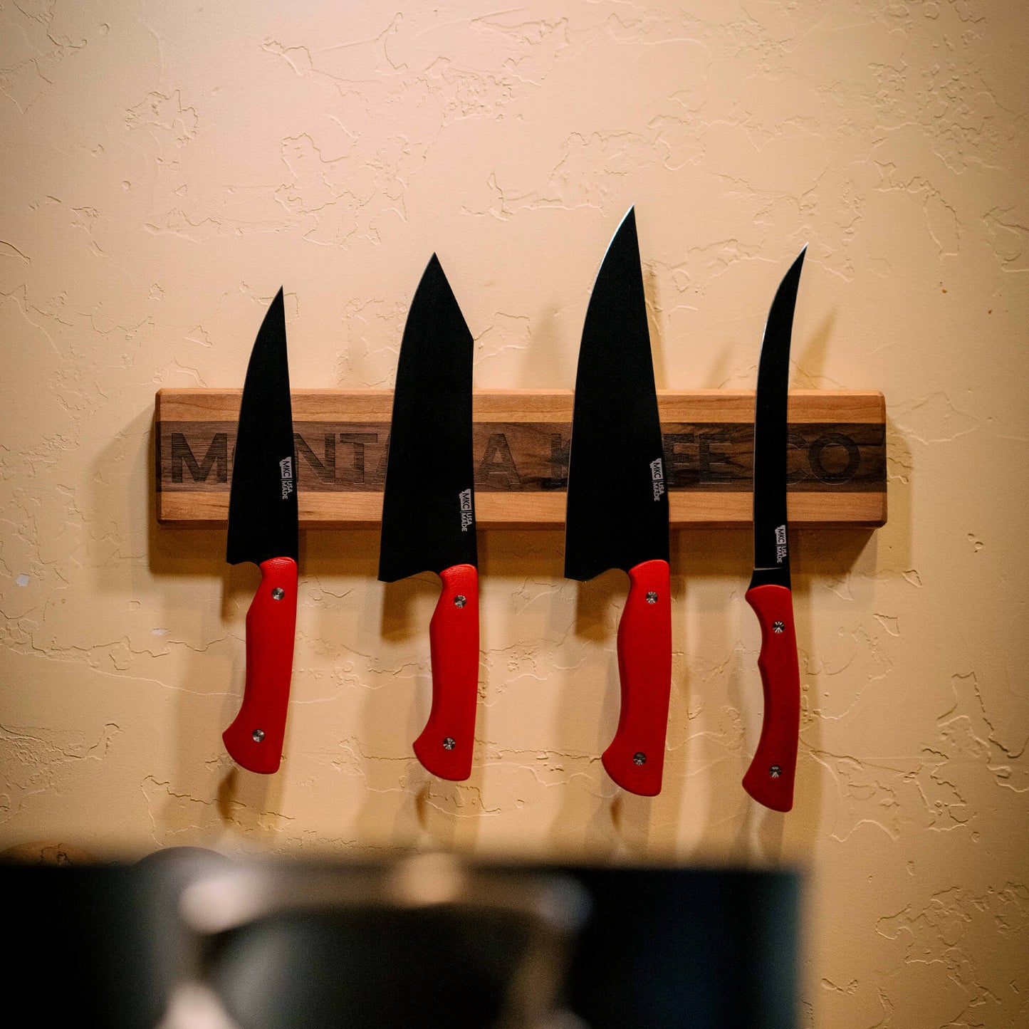 MKC CULINARY SMALL KNIFE HANG - DARK WOOD FINISH