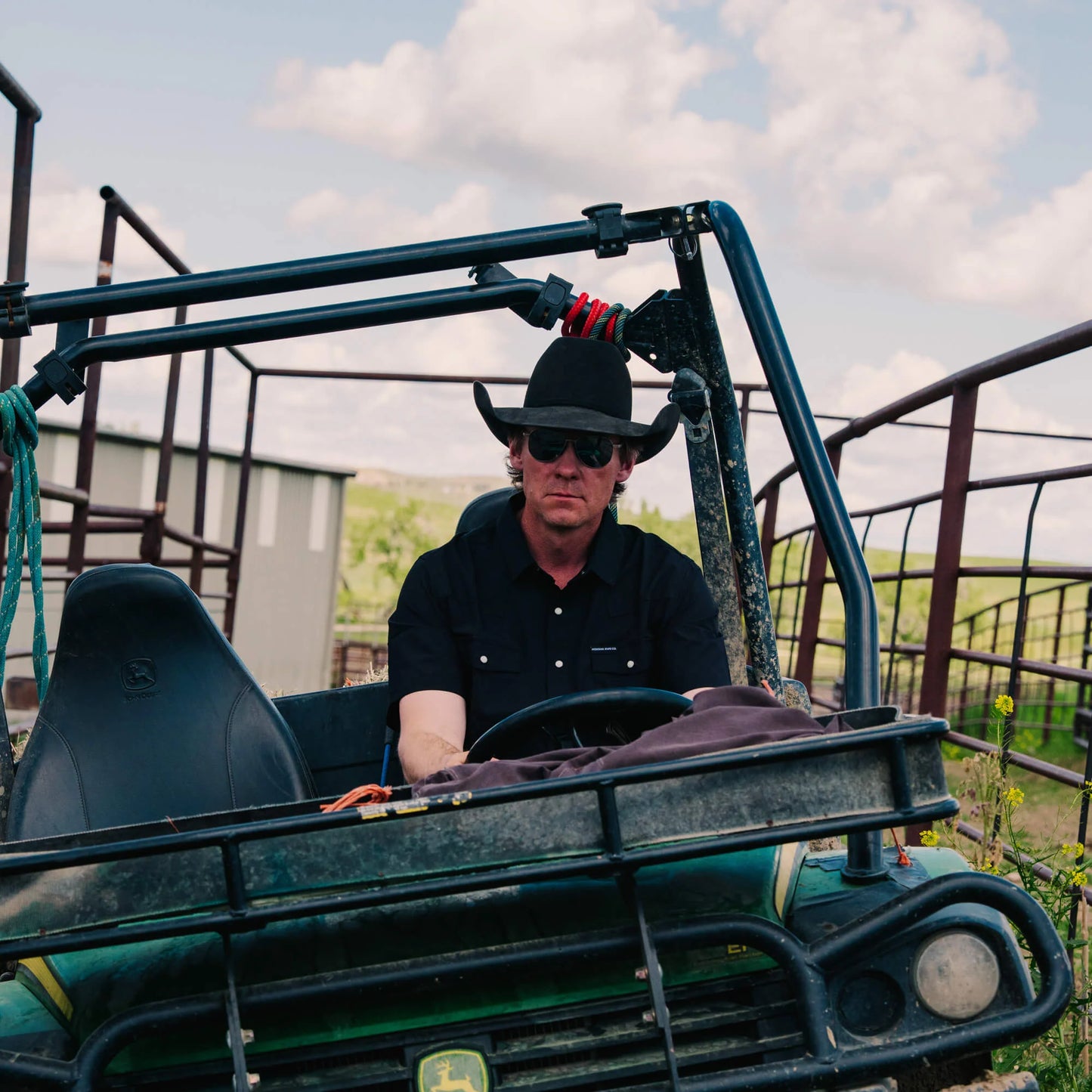 SEELEY S/S BUTTON-UP SHIRT - BLACK