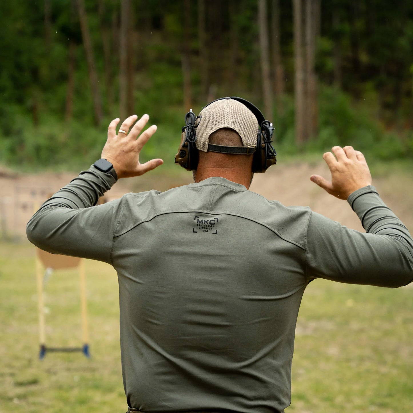 RANGE DAY PERFORMANCE LONG SLEEVE - OD GREEN