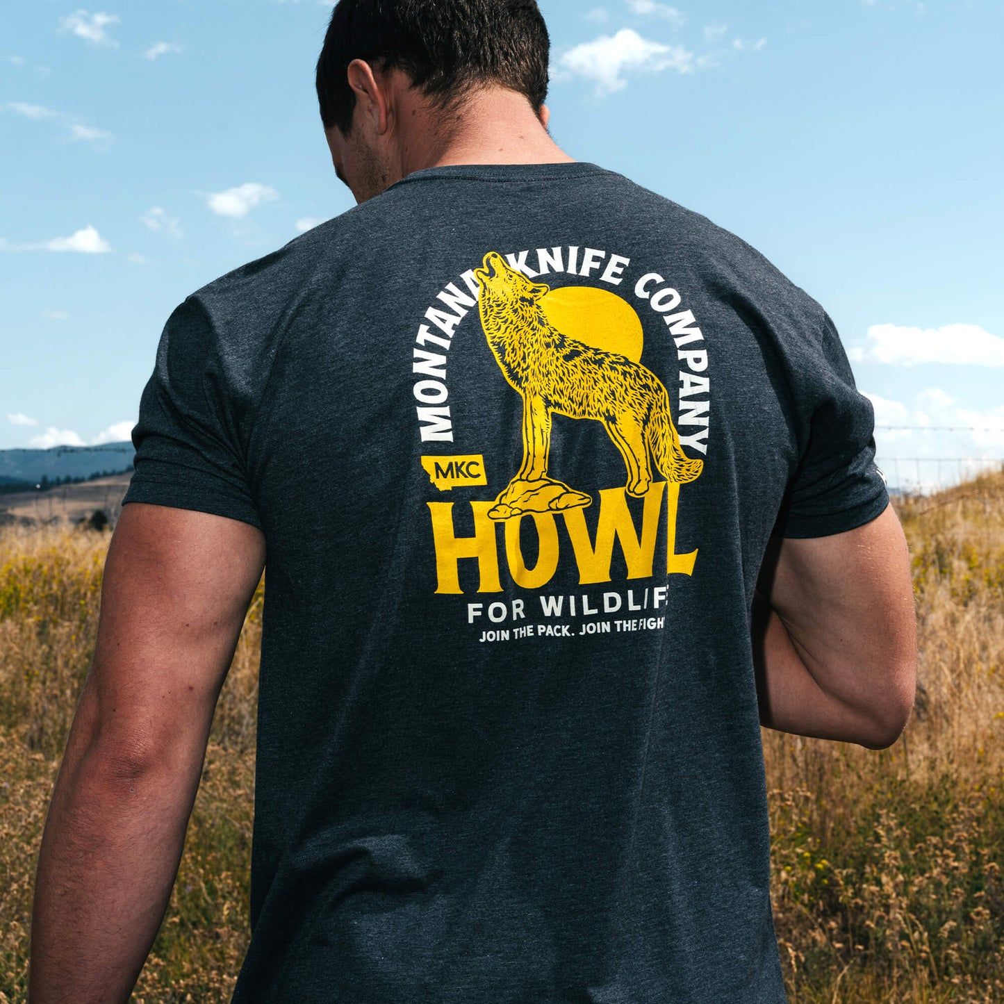 MKC x HOWL FOR WILDLIFE TEE - CHARCOAL