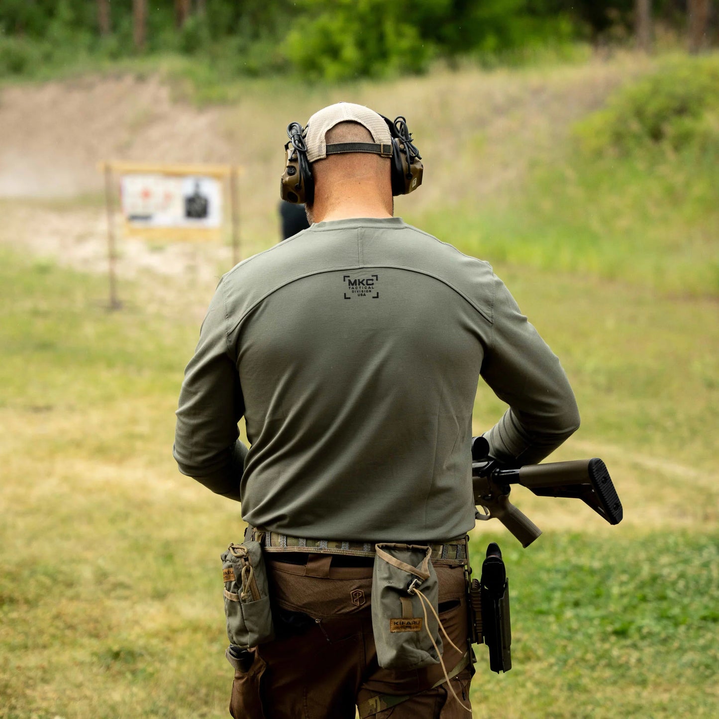 RANGE DAY PERFORMANCE LONG SLEEVE - OD GREEN