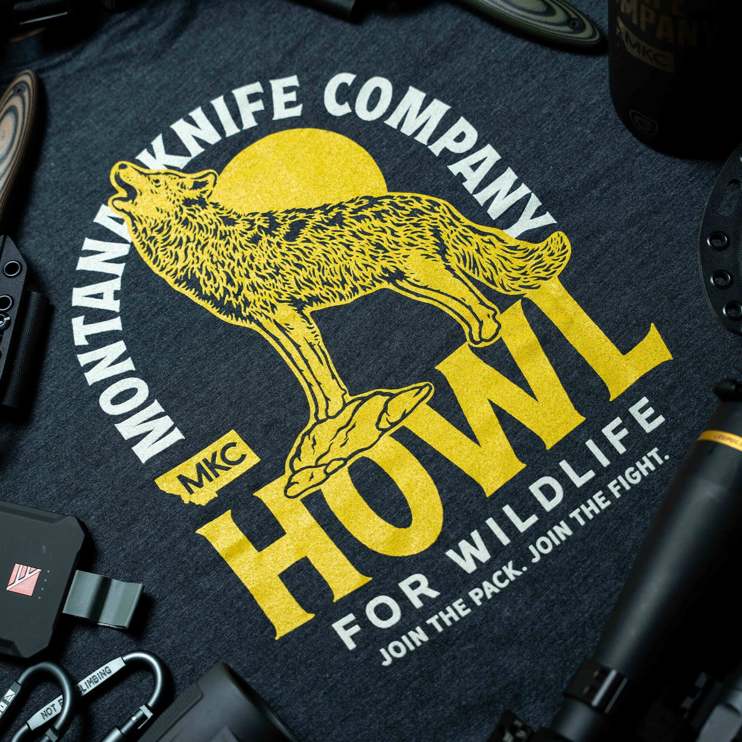 MKC x HOWL FOR WILDLIFE TEE - CHARCOAL