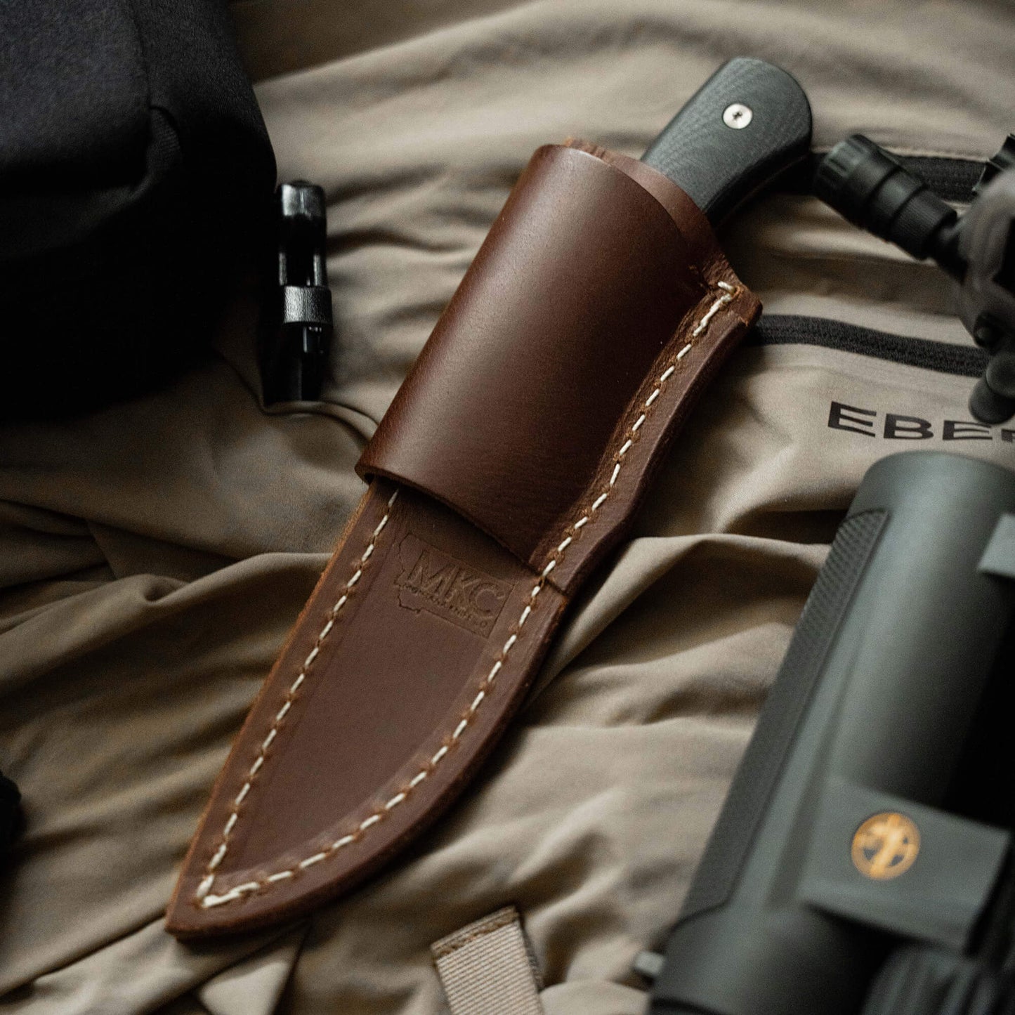 MKC WHITETAIL - HORIZONTAL LEATHER SHEATH