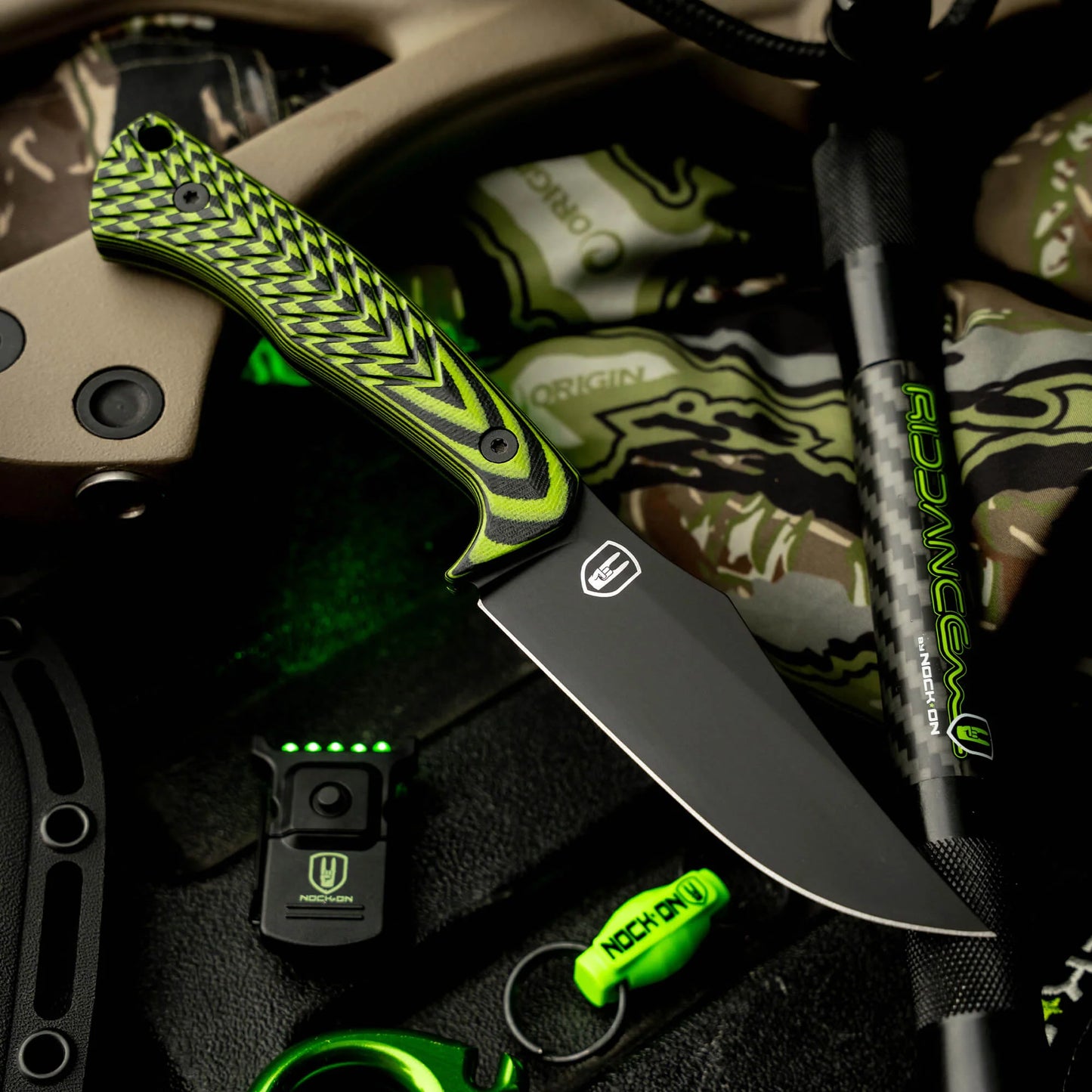 TRIUMPH PRO - NOCK ON NEON GREEN & BLACK