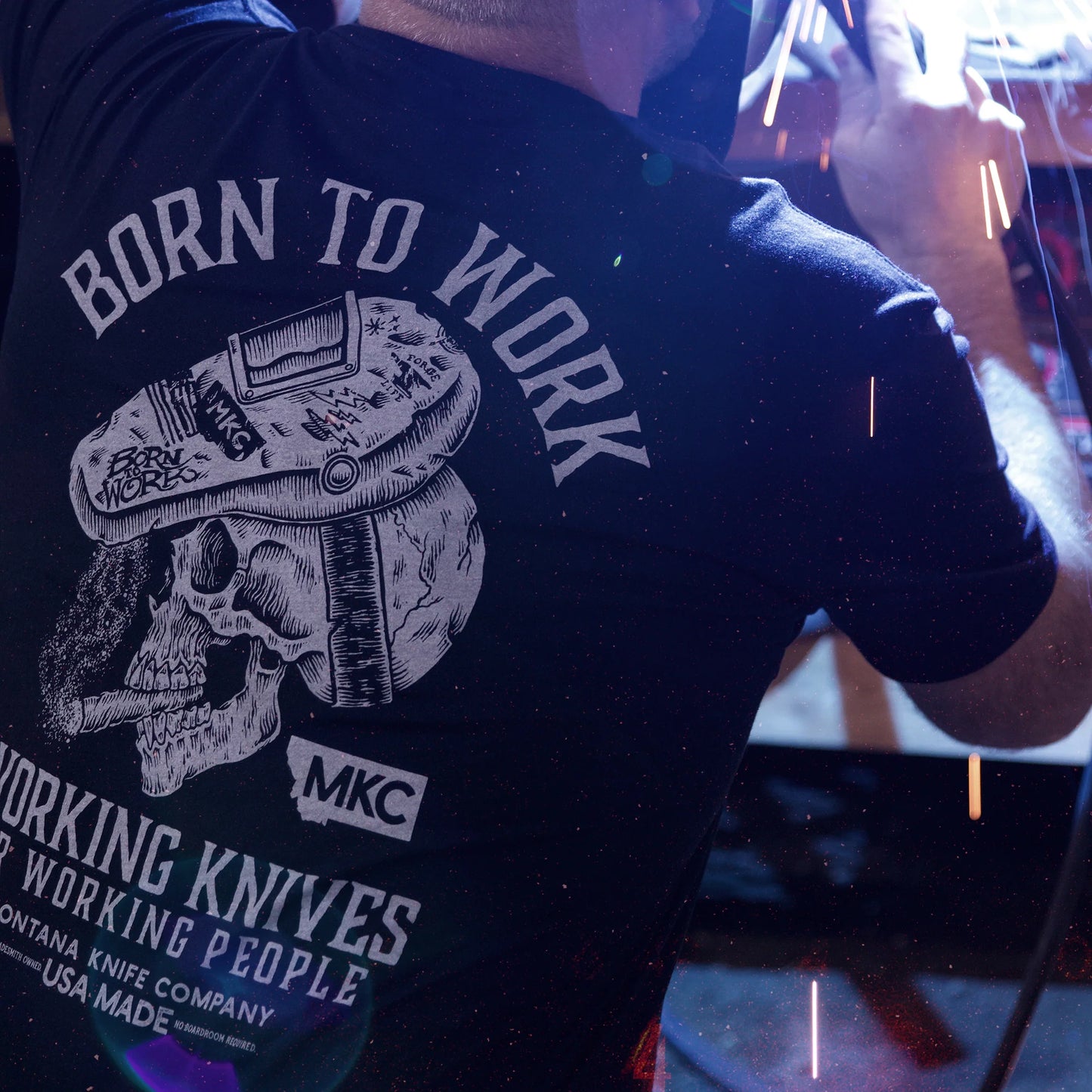 MKC BORN TO WORK TEE