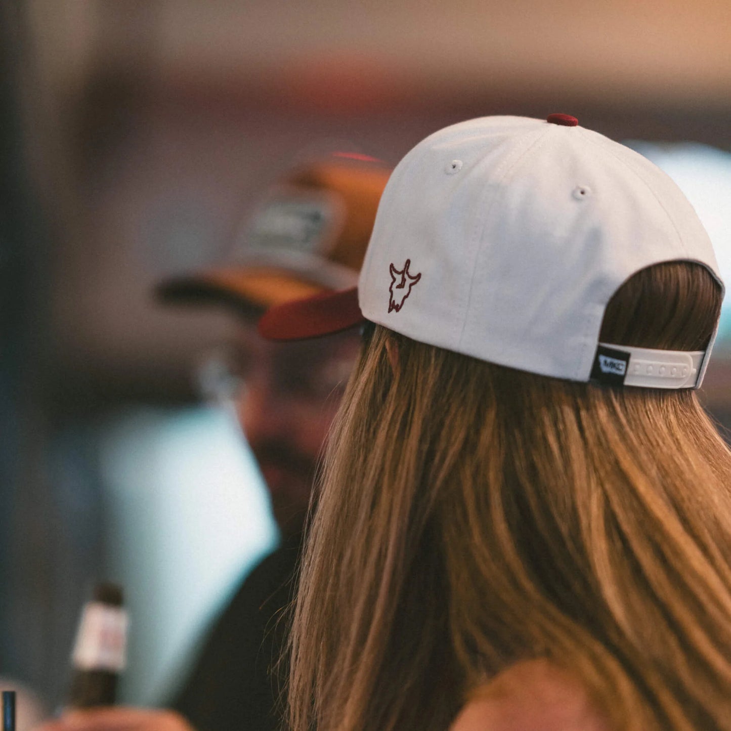 MKC UNIVERSITY HAT - IVORY/MAROON