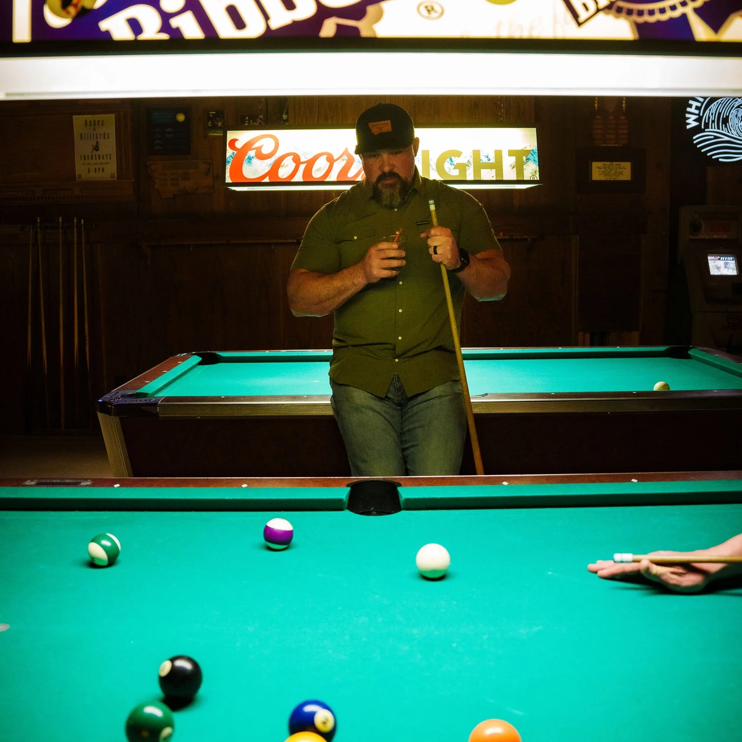 SEELEY S/S BUTTON-UP SHIRT - OLIVE