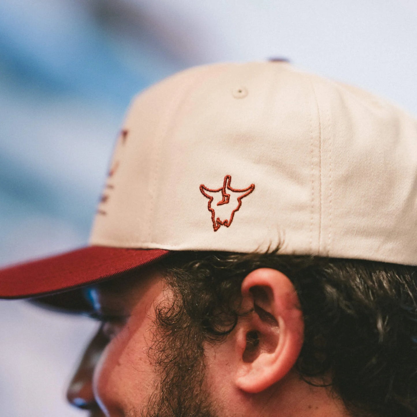 MKC UNIVERSITY HAT - IVORY/MAROON