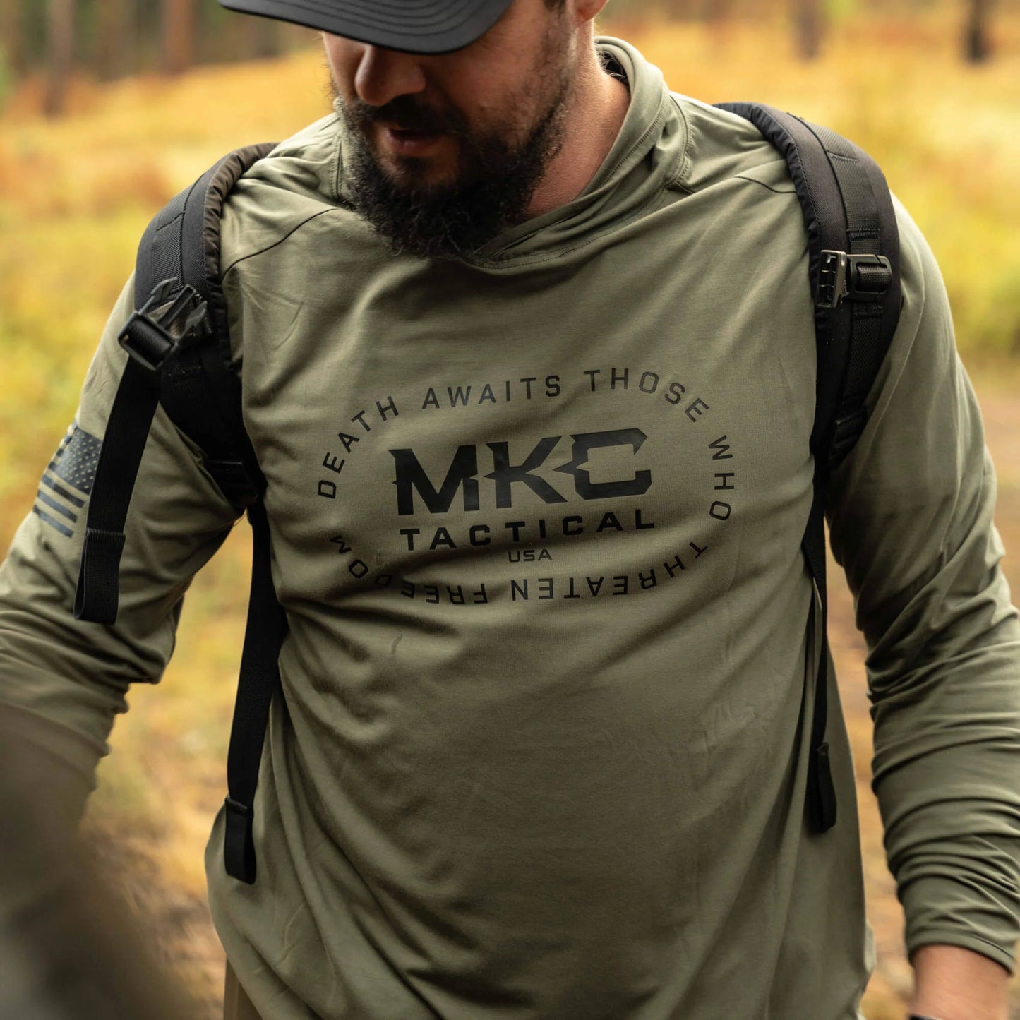 TACTICAL LIGHTWEIGHT BAMBOO HOODIE - OD GREEN