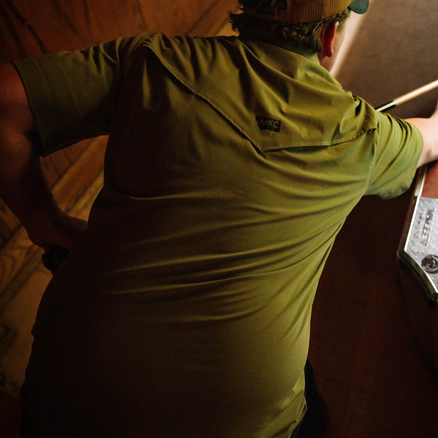 SEELEY S/S BUTTON-UP SHIRT - OLIVE