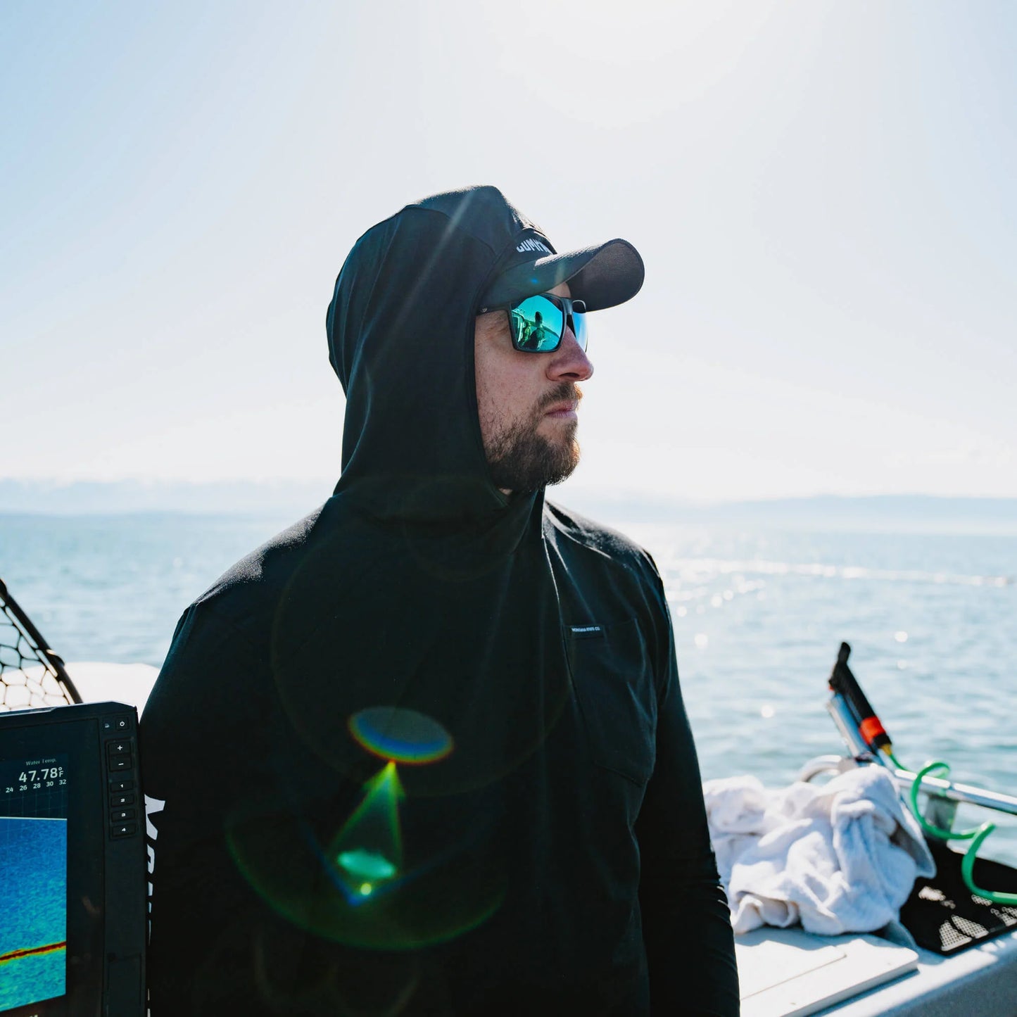 SUN RIVER BAMBOO HOODIE - BLACK