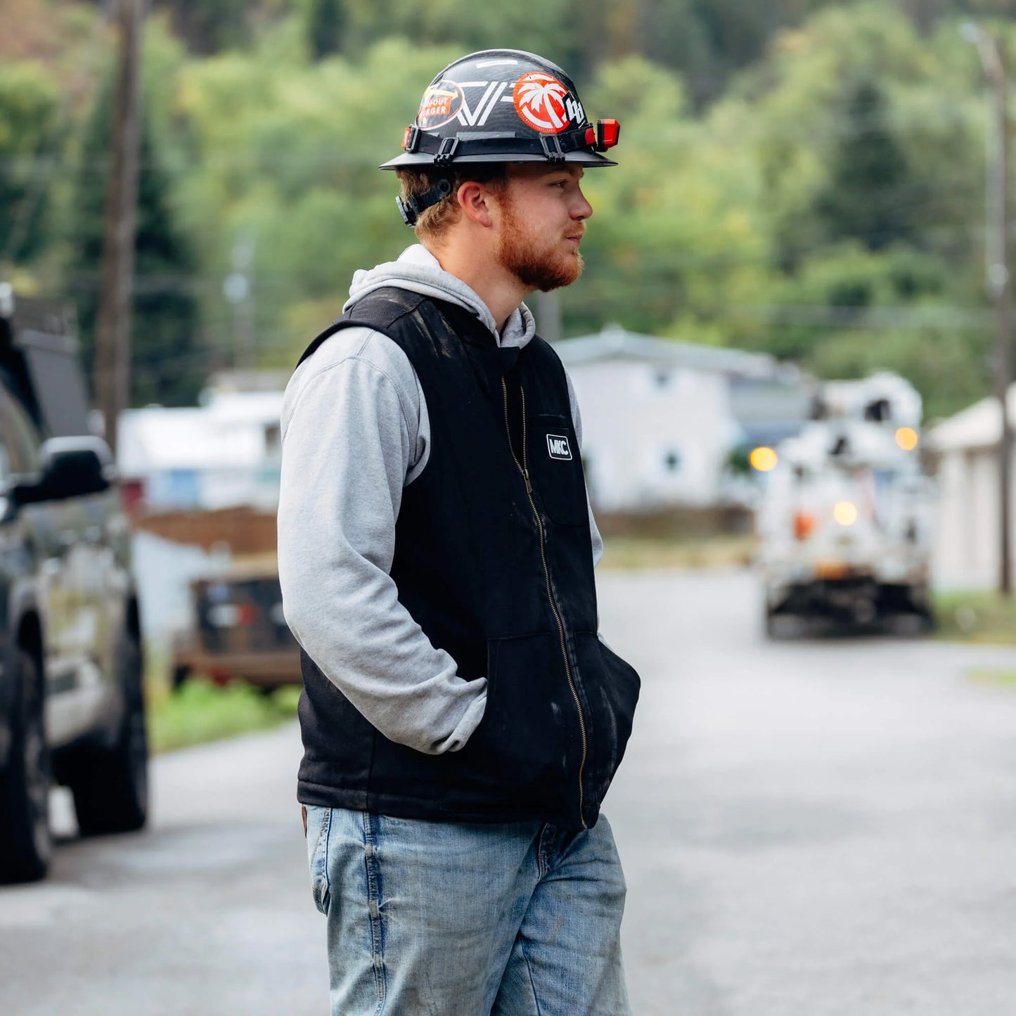 MKC CANVAS WORK VEST - BLACK