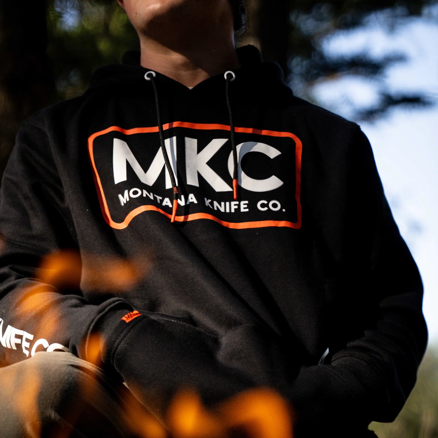 MKC FLEECE HOODIE - BLACK