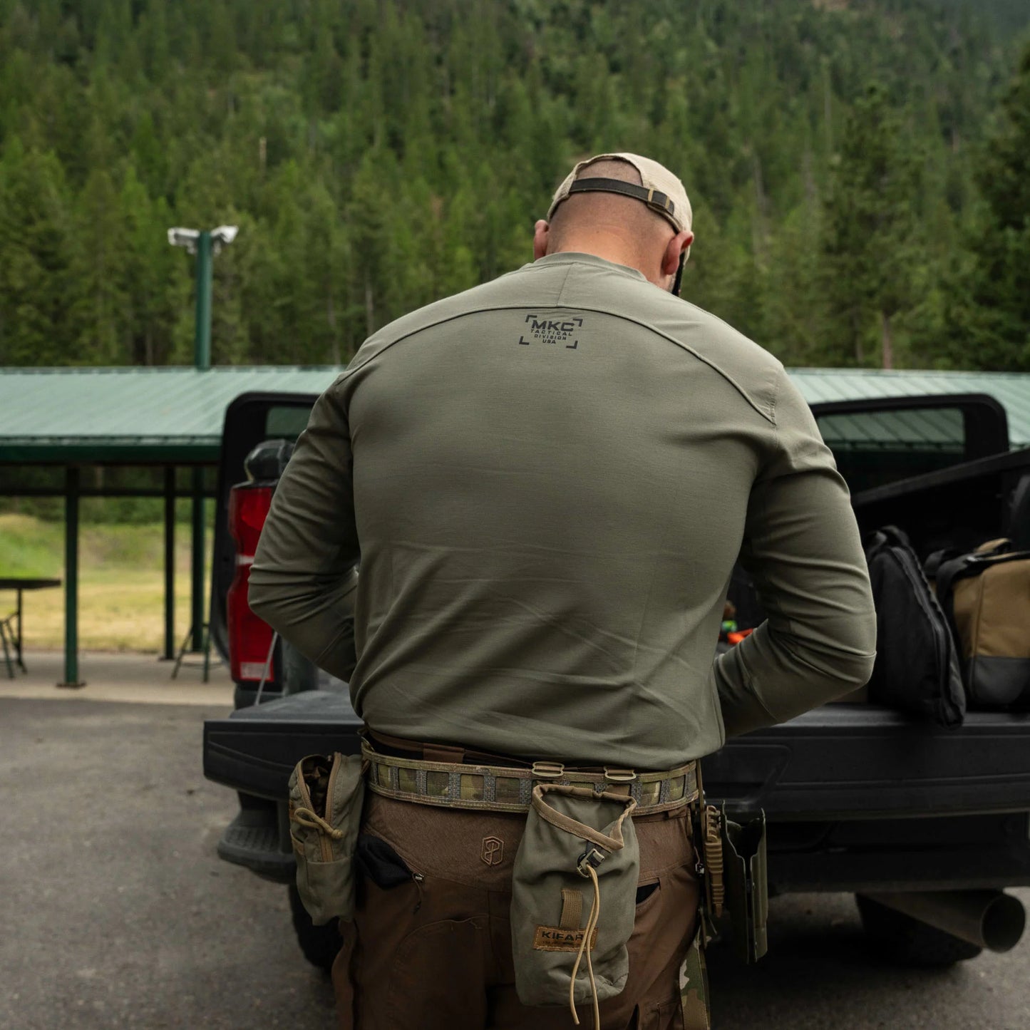 RANGE DAY PERFORMANCE LONG SLEEVE - OD GREEN