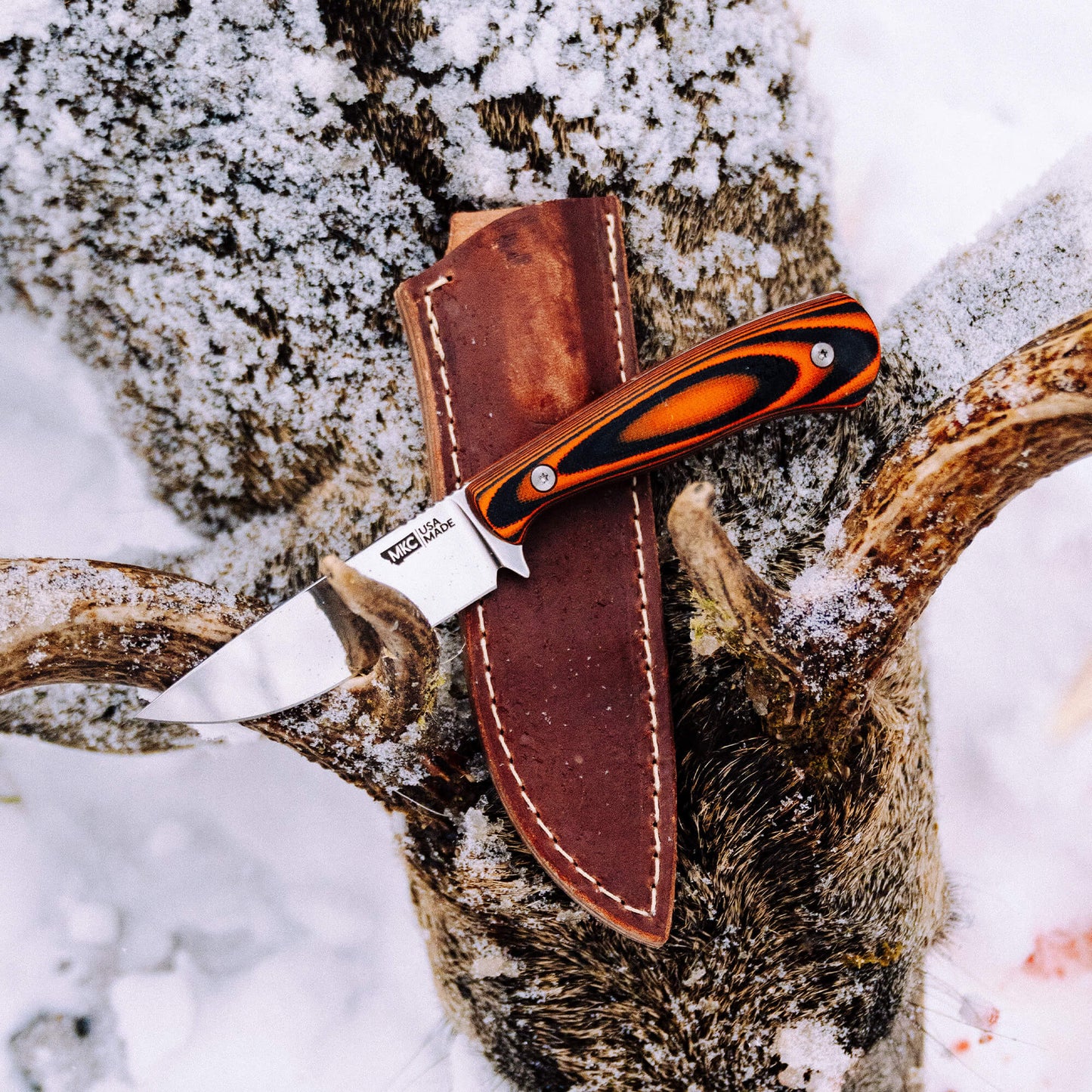 MKC WHITETAIL - VERTICAL LEATHER SHEATH