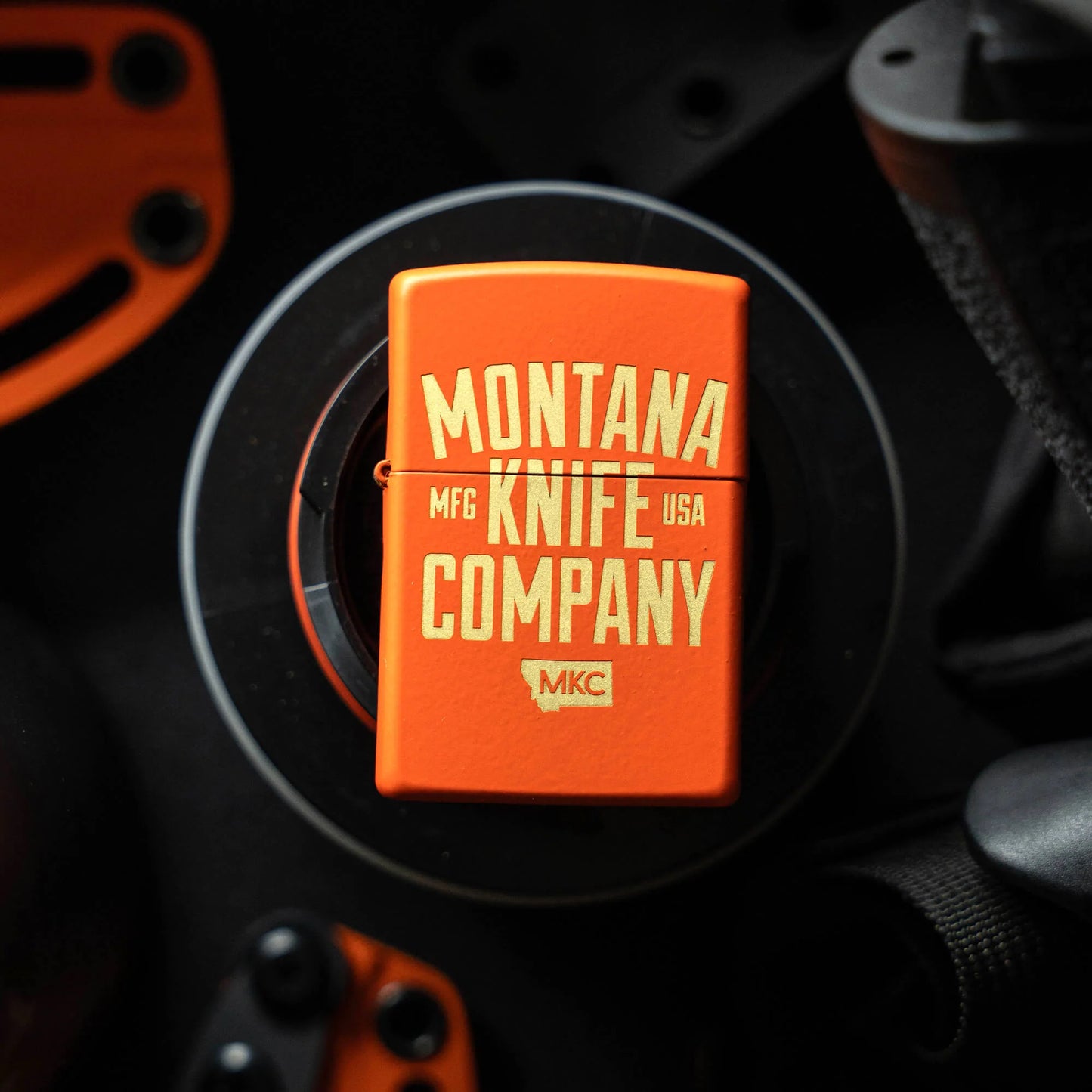 LIMITED EDITION BLAZE ORANGE CERAKOTE - ZIPPO LIGHTER - USA MADE