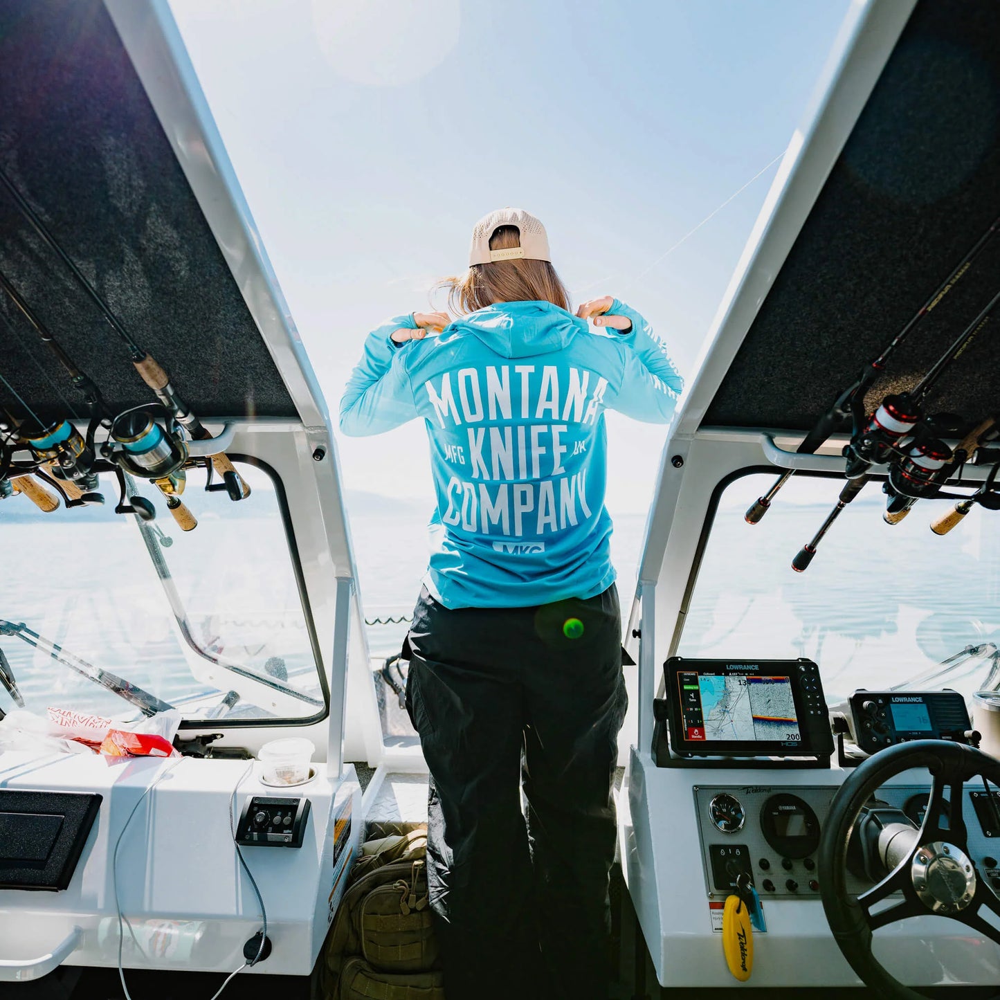 SUN RIVER BAMBOO HOODIE - GLACIER BLUE