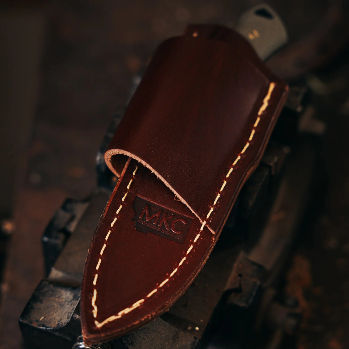 ROCKER LEATHER SHEATH - HORIZONTAL BELT CARRY