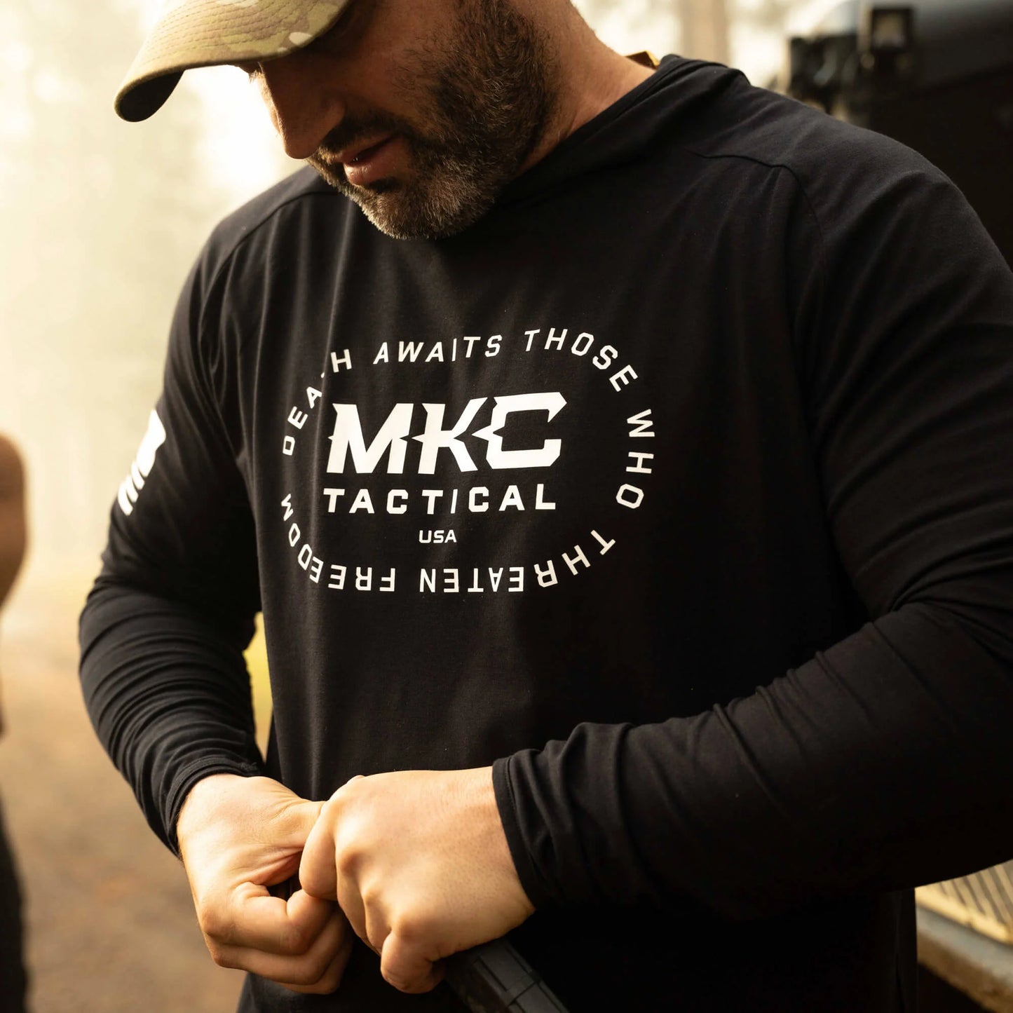 TACTICAL LIGHTWEIGHT BAMBOO HOODIE - SHADOW