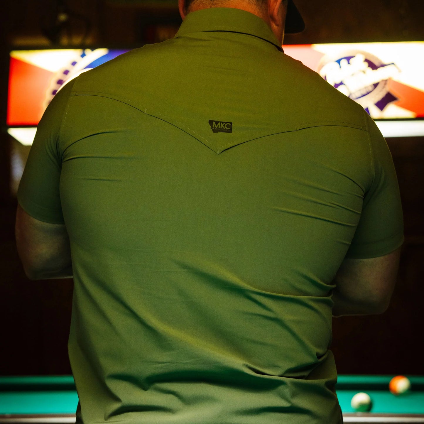 SEELEY S/S BUTTON-UP SHIRT - OLIVE