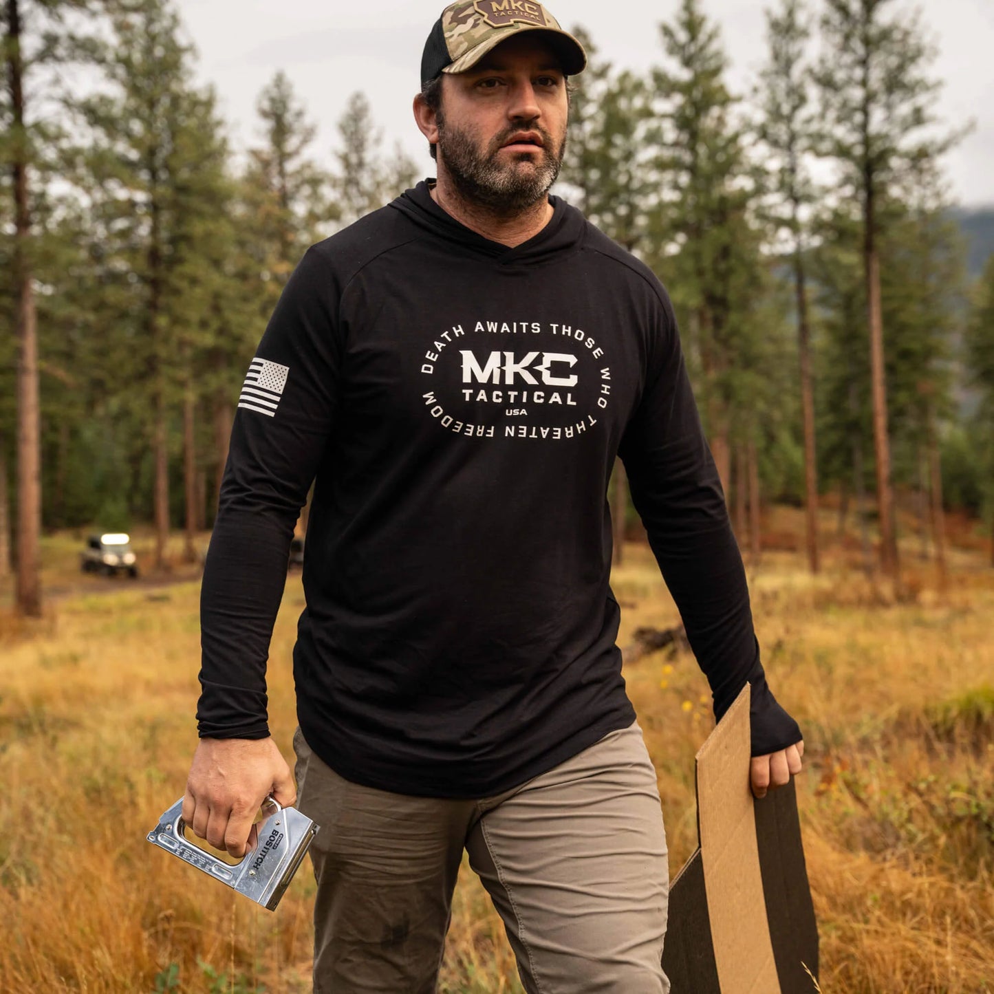 TACTICAL LIGHTWEIGHT BAMBOO HOODIE - SHADOW