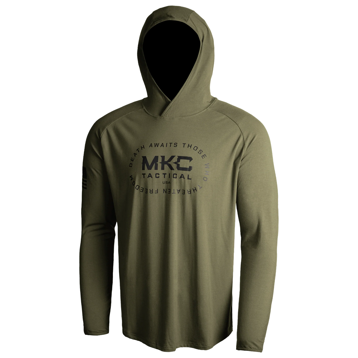 TACTICAL LIGHTWEIGHT BAMBOO HOODIE - OD GREEN