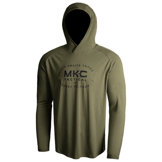 TACTICAL LIGHTWEIGHT BAMBOO HOODIE - OD GREEN