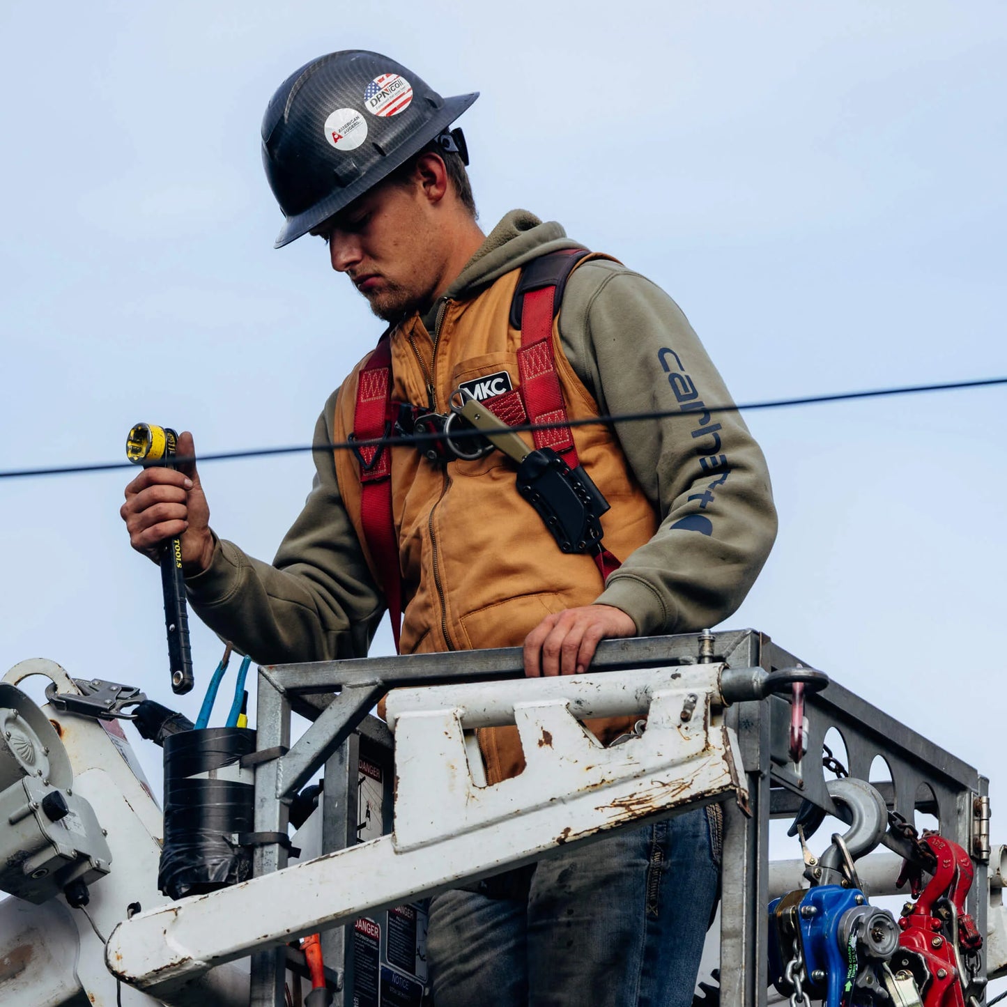 MKC CANVAS WORK VEST - TAN